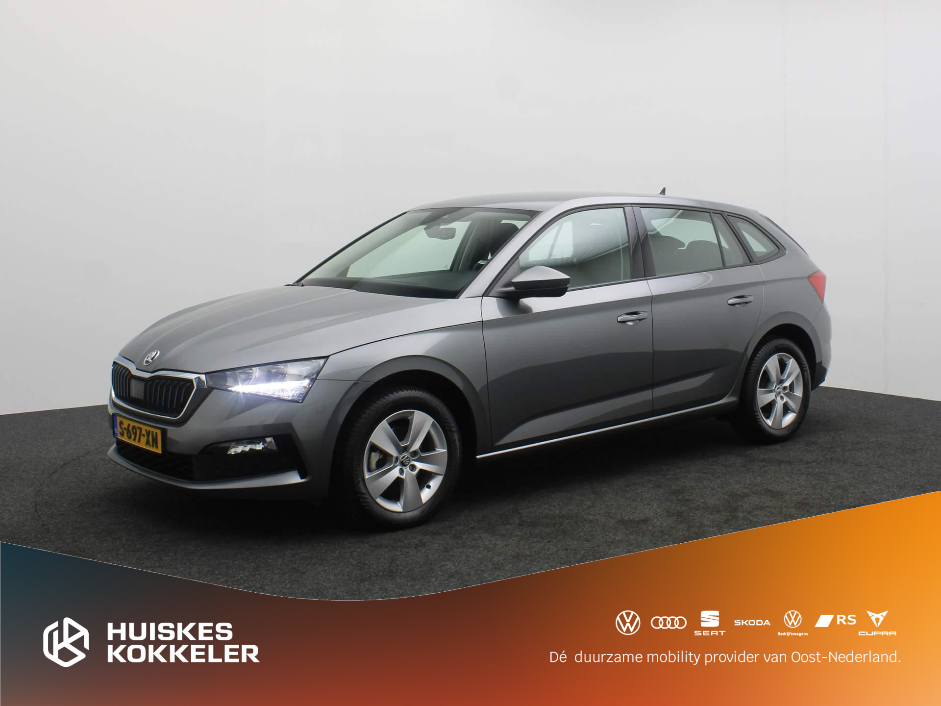 Škoda Scala Ambition 1.0 TSI 110pk Cruise control, Airco, DAB, Radio, Bluetooth, LED verlichting, App connect