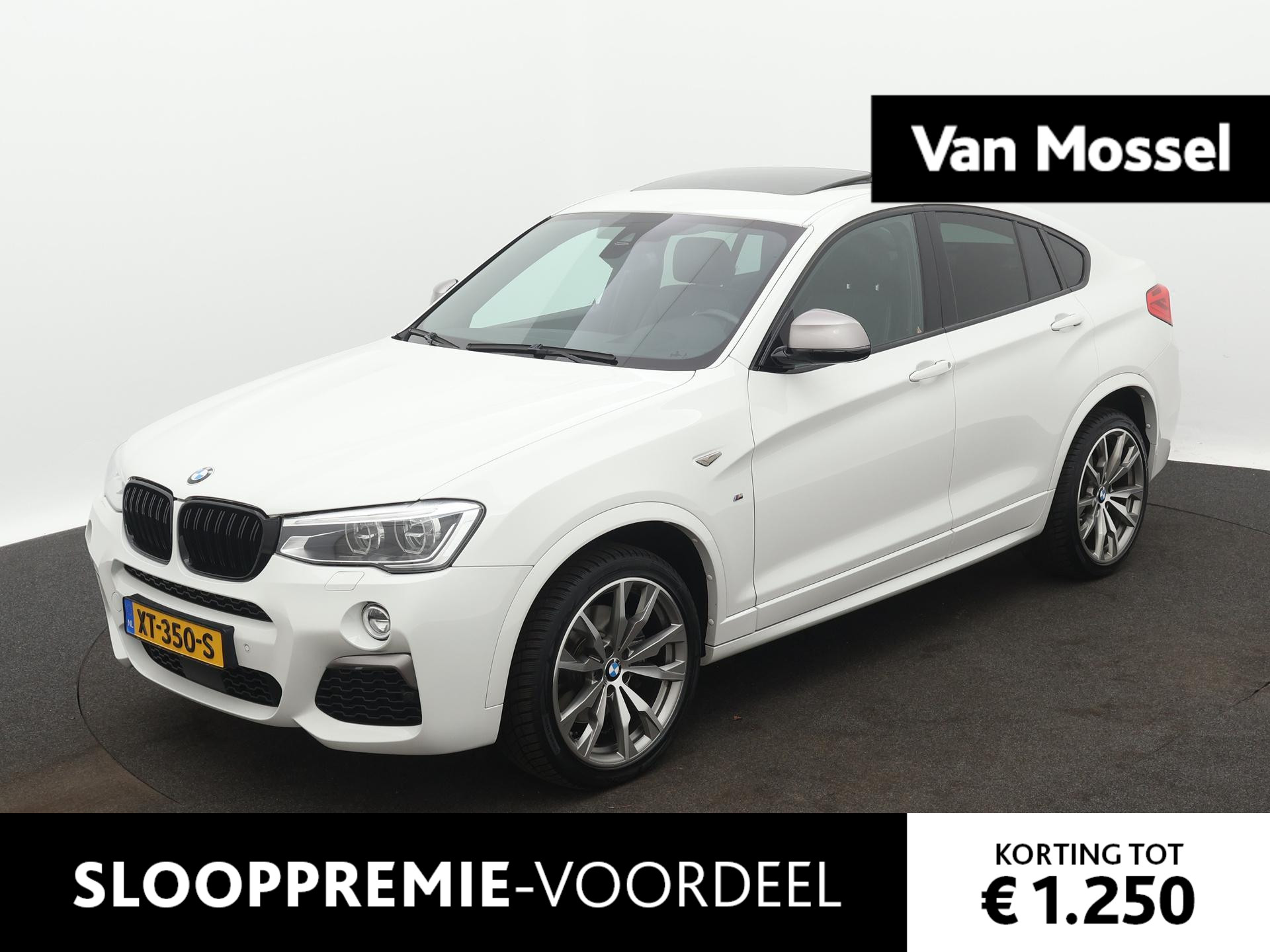 BMW X4 M40i High Executive | 360 PK | SCHUIFDAK | LEDER | HARMAN-KARDON AUDIO | ELEKTRISCHE BESTUURDERSSTOEL MET GEHEUGEN | ADAPTIVE CRUISE CONTROL | NAVIGATIE | ACHTERUITRIJCAMERA | ELEKTRISCHE ACHTERKLEP | WEGKLAPBARE TREKHAAK |