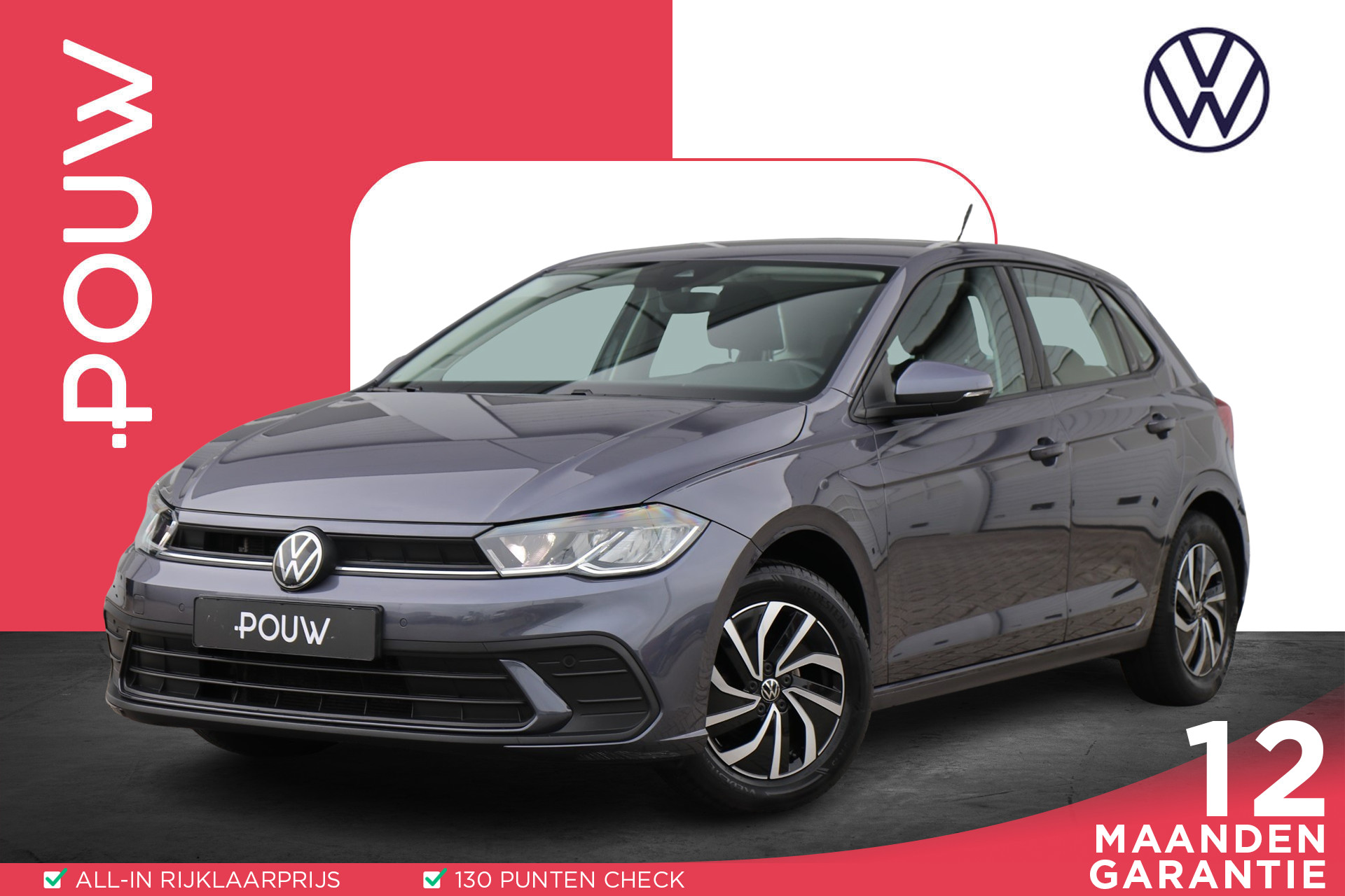Volkswagen Polo 1.0 TSI 90pk DSG Life | App Connect | Trekhaak | Achteruitrijcamera | Stoelverwarming | Clima