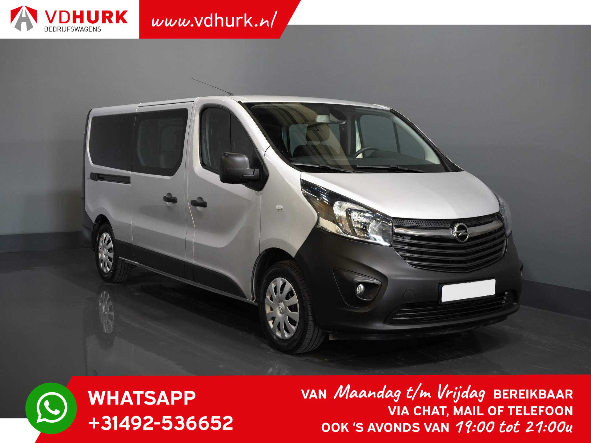 Opel Vivaro Combi 1.6 CDTI 125 pk L2 EU6 MARGE (€18.444,-) Combi/ Kombi/ 9 Persoons/ 9 P/ Cruise/ Airco