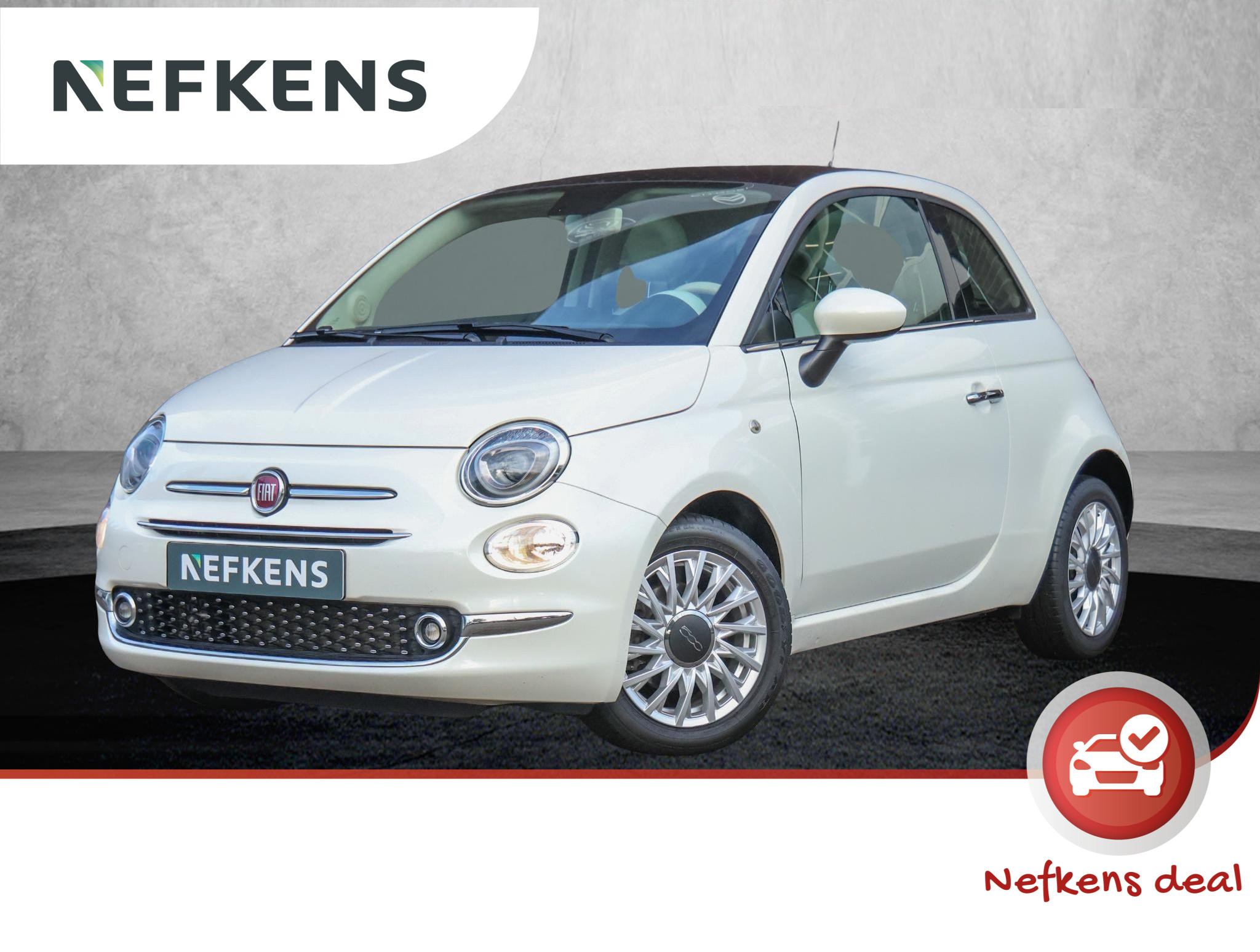 Fiat 500 Lounge 86pk | Panoramadak | Airco | Navigatie