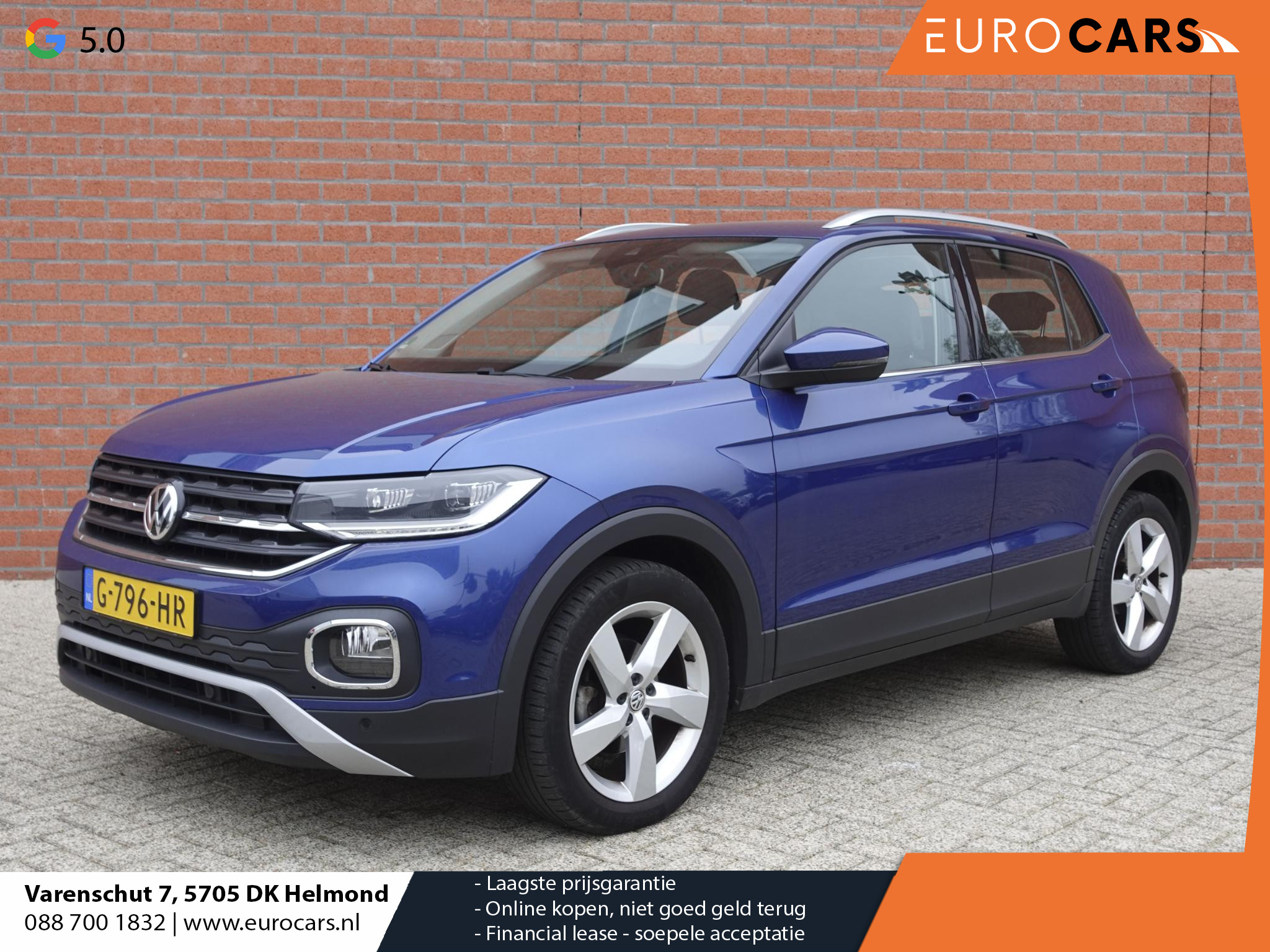 Volkswagen T-Cross 1.0 TSI Style Airco ECC Full LED Navi Virtual Cockpit Stoelverwarming 17" LMV