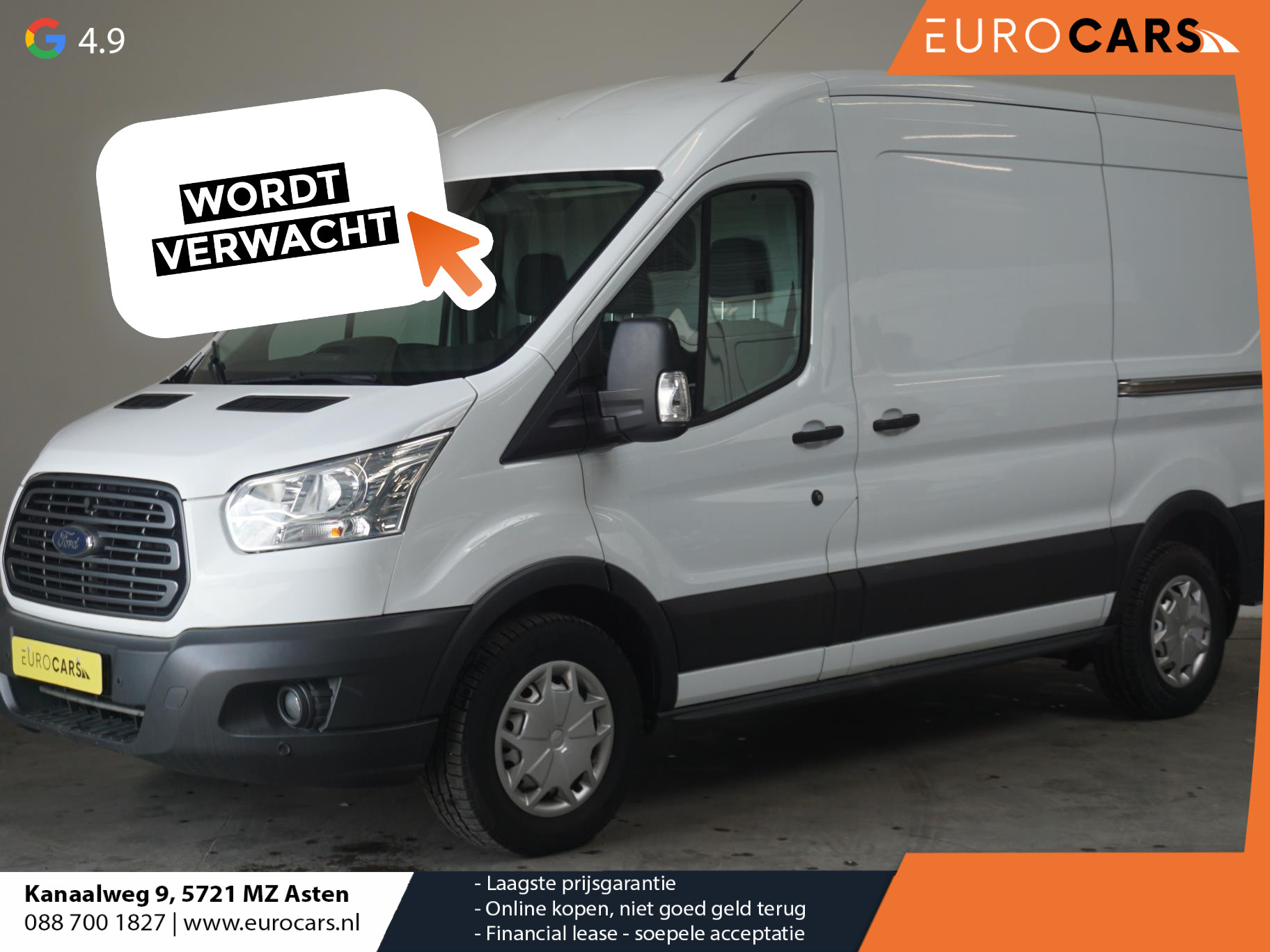 Ford Transit 170PK Automaat Trend 2x schuifdeur L2H2 Airco Parkeersensoren Trekhaak Cruise Control