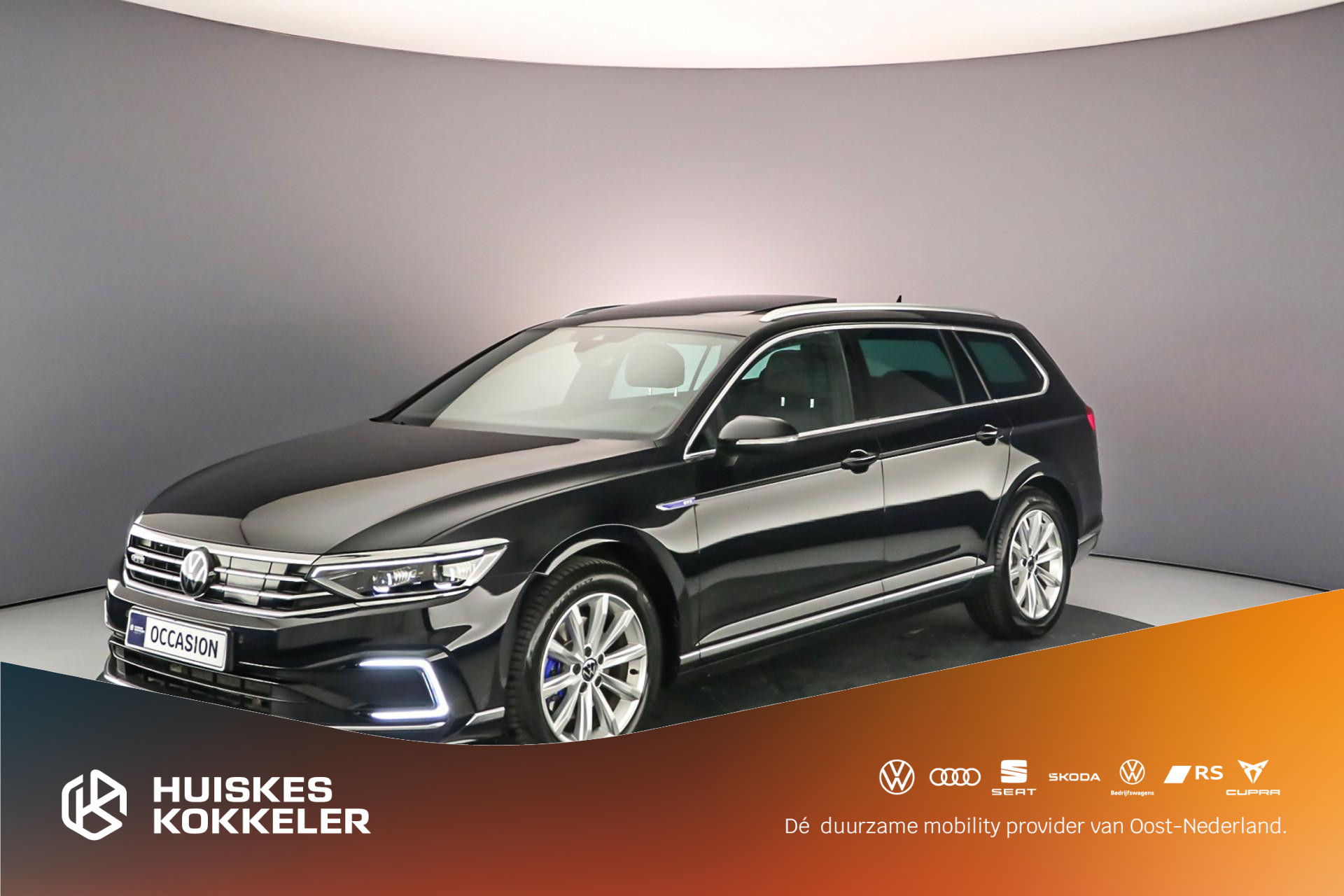 Volkswagen Passat Variant GTE Business 1.4 TSI eHybrid 218pk DSG Automaat Trekhaak, Panoramadak, Achteruitrijcamera, Navigatie, Adaptive cruise control, Elektrische achterklep, LED matrix verlichting, Stoelverwarming