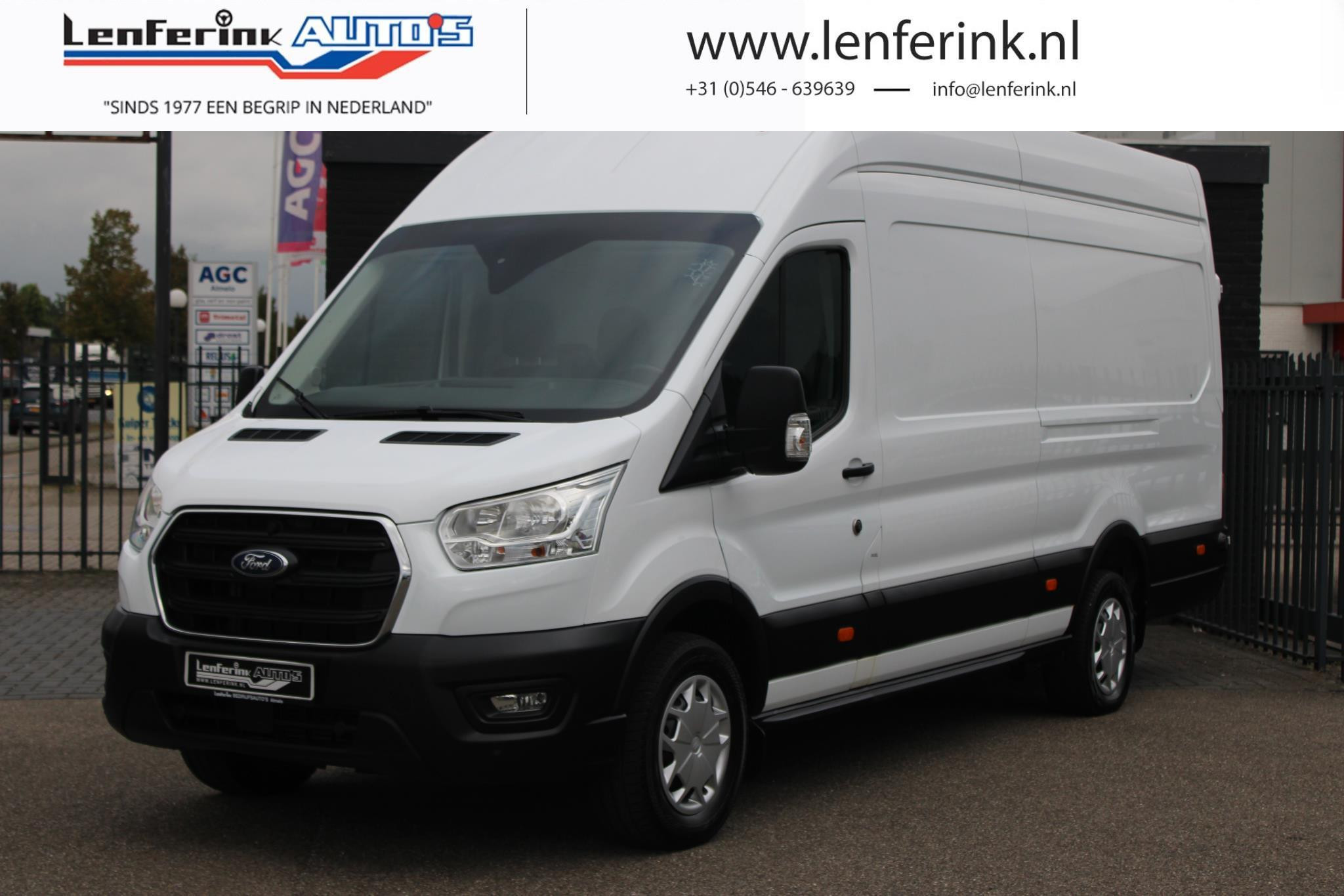 Ford Transit 2.0 TDCi 130 pk L4H3 Jumbo va 239,- p/mnd Airco Cruise Control, 270 Graden Deuren, PDC V+A, 3-Zits