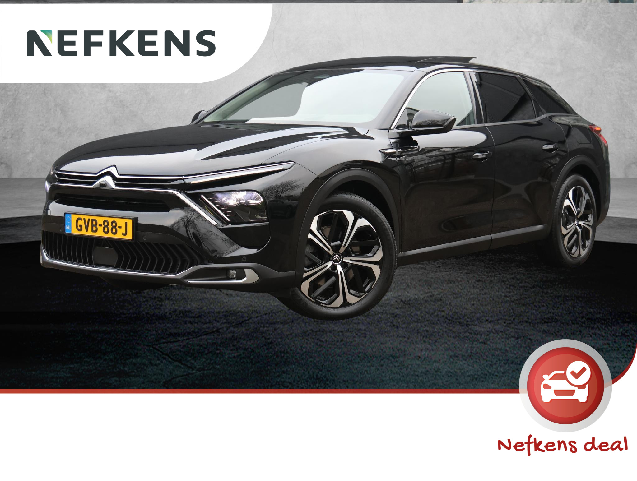 Citroën C5 X 1.6 Plug-in Hybrid Business Plus (1ste eig./LEER/Camera/Glazendak/LED/Keyless/HUD/19"LMV)