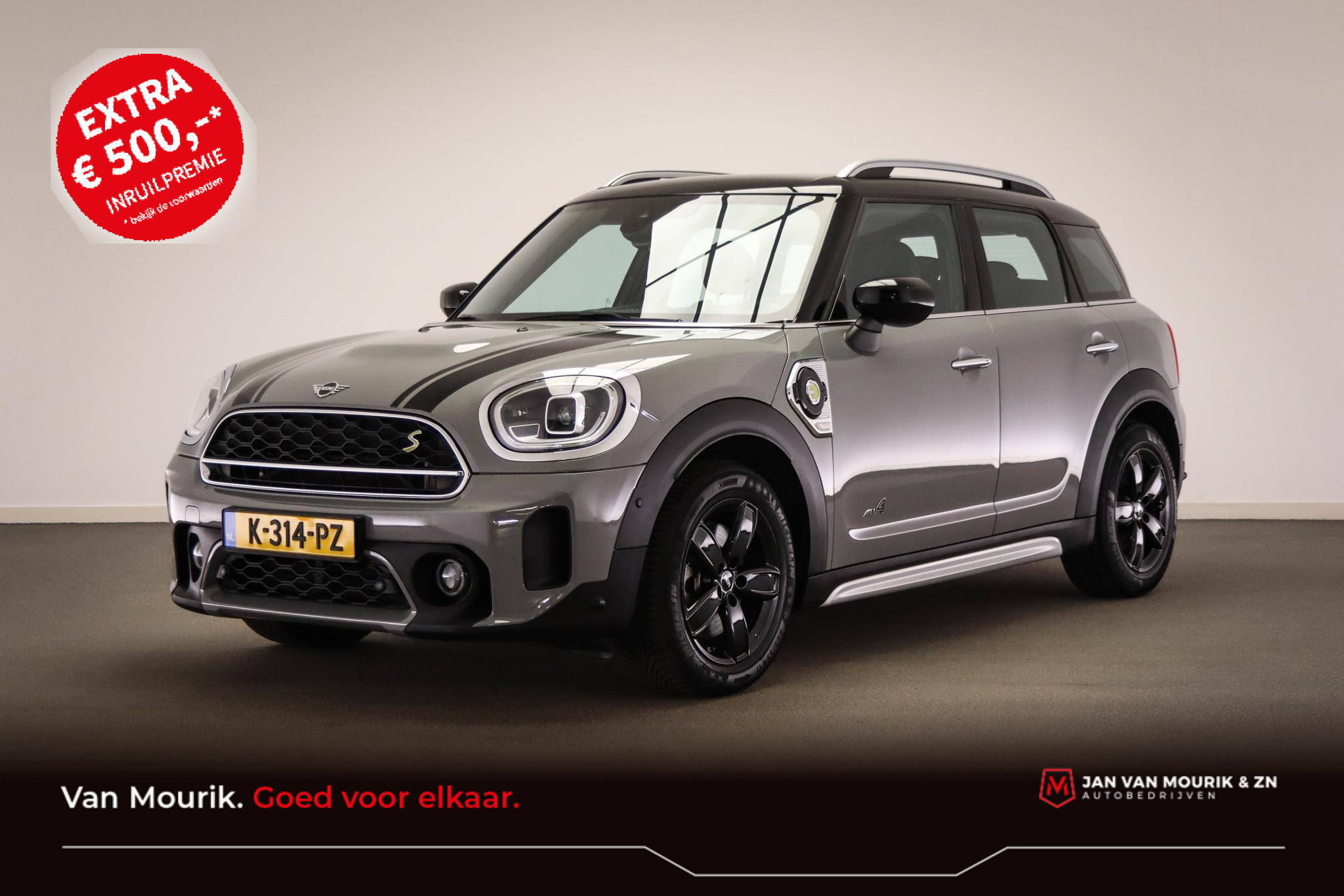 MINI Countryman Mini 2.0 Cooper S E ALL4 Chili | SERIOUS BUSINESS PACK | LED | DAB | APPLE | DRAADLOZE LADER | PDC | 17" | DEALER ONDERHOUDEN