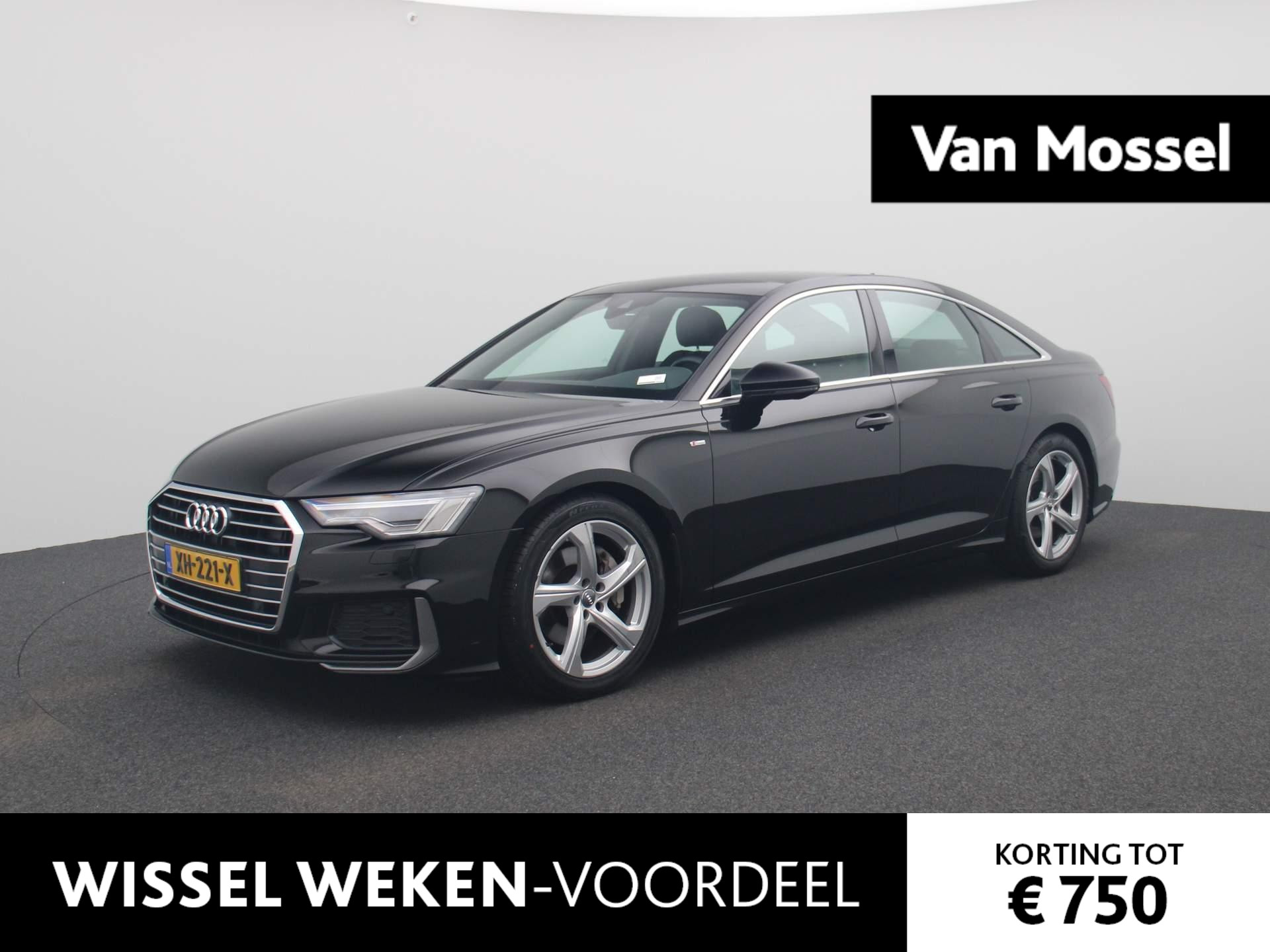 Audi A6 Limousine 45 TFSI Sport | Navi | Cruise | Panorama Dak | PDC V+A | Matrix LED | Half-Leder | Sport stoelen | Memory stoelen | 12 maand BOVAG Garantie! |