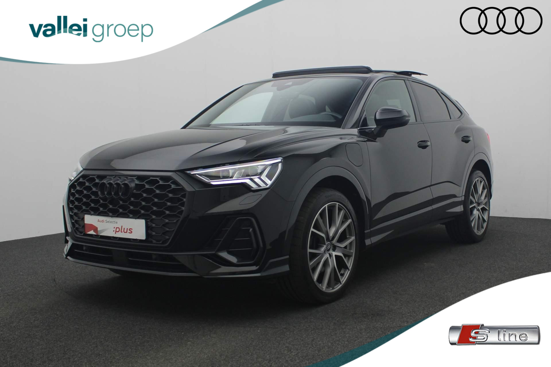 Audi Q3 Sportback 45 TFSI e 245PK S-tronic S Edition / S-Line | Pano | Trekhaak | Elektr. voorstoelen | Parkeersensoren voor/achter | Stoelverwarming | ACC | Apple Carplay / Android Auto