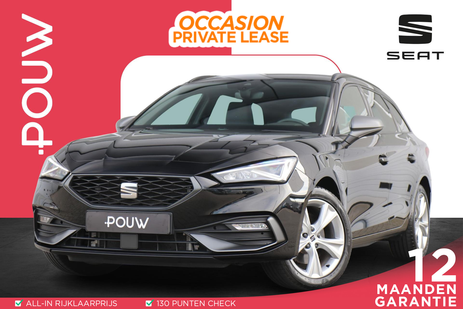 SEAT Leon Sportstourer 1.4 TSI eHybrid 204pk PHEV FR Business Intense | SoH 100% | Navigatie | Stoelverwarming | Wegklapbare Trekhaak | Elektrische Achterklep