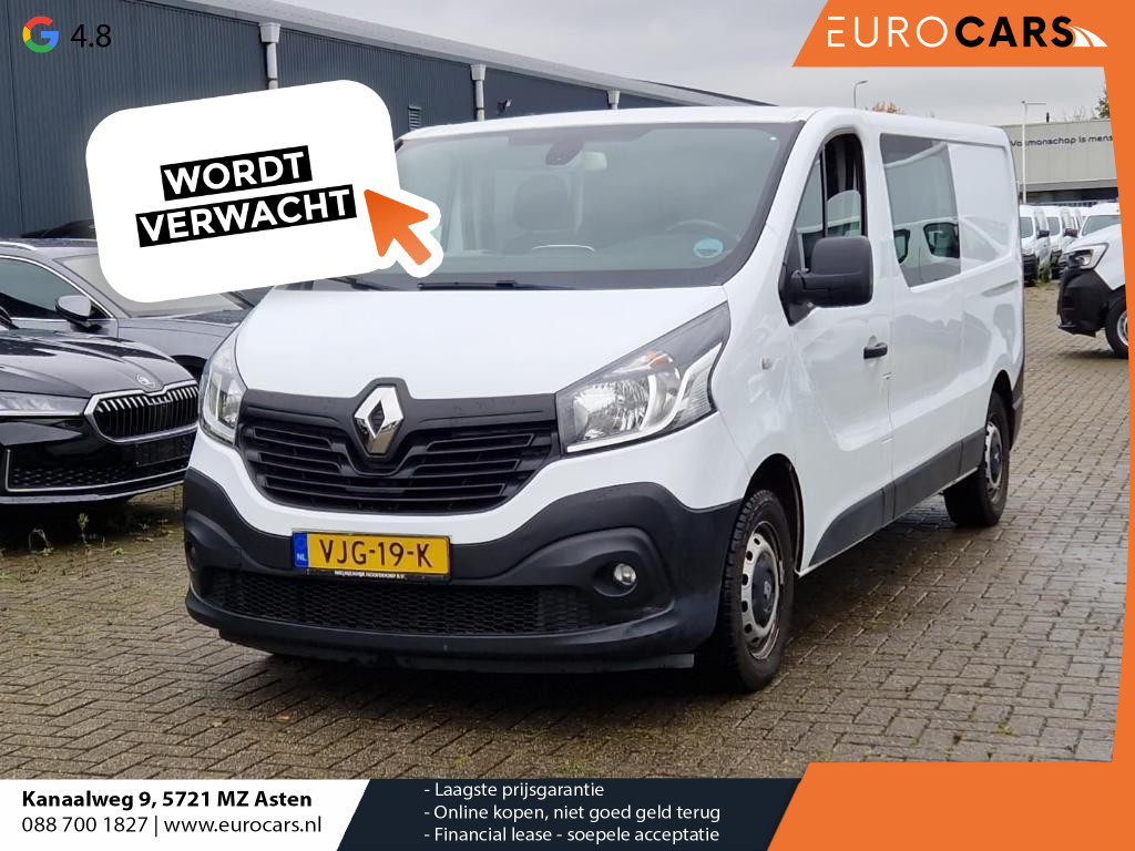 Renault Trafic 125pk L2H1 Dubbele cabine 6-zits Trekhaak Cruise control Camera Euro6