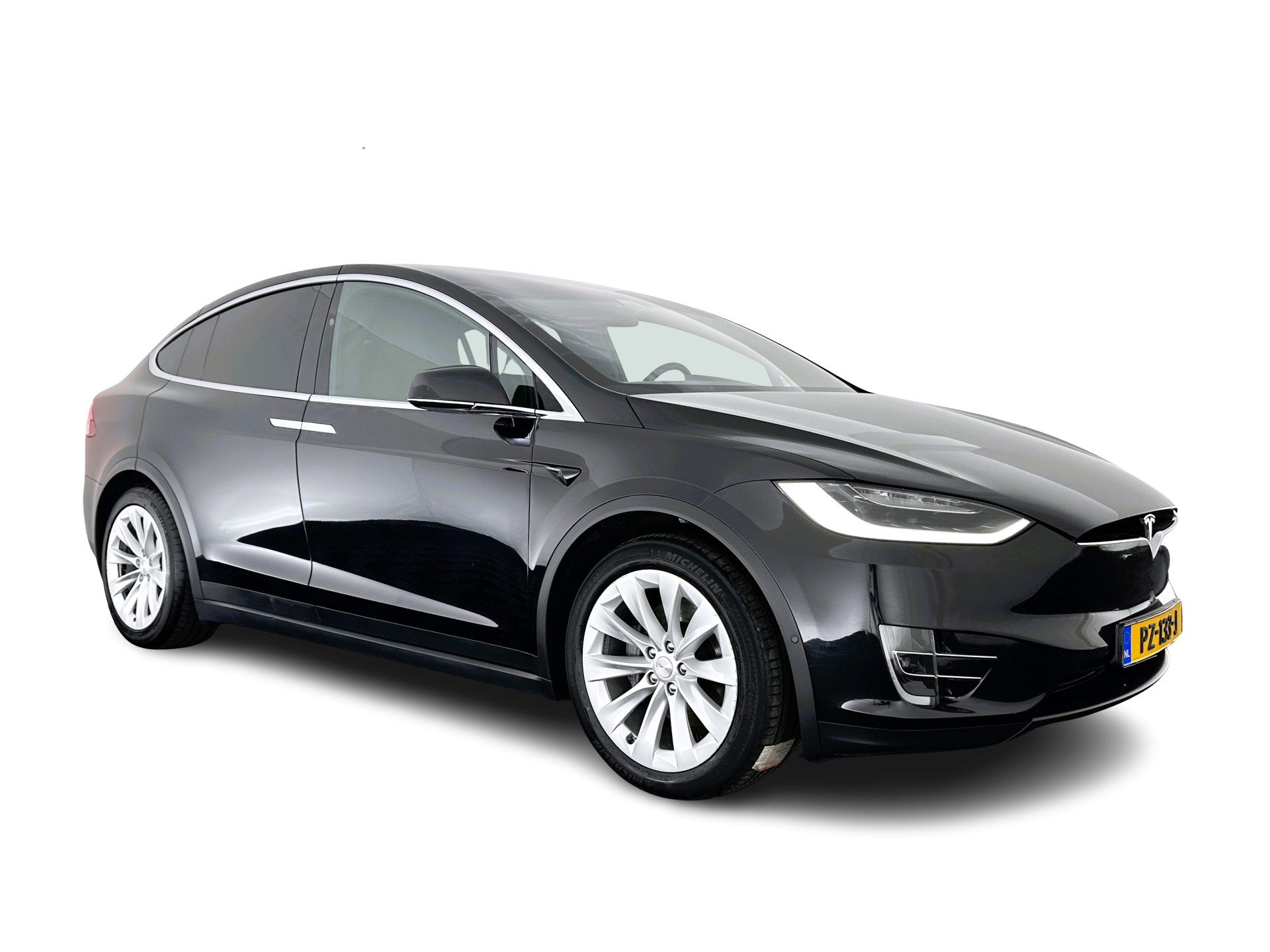 Tesla Model X 100D [ 6-Pers. ] [ 3-Fase ] *AUTO-PILOT | 1/2-LEATHER | TOWBAR | NAVI-FULLMAP | FULL-LED | AIR-SUSPENSION | DIGI-COCKPIT | KEYLESS | CAMERA | DAB+ | COMFORT-SEATS | 20''ALU*