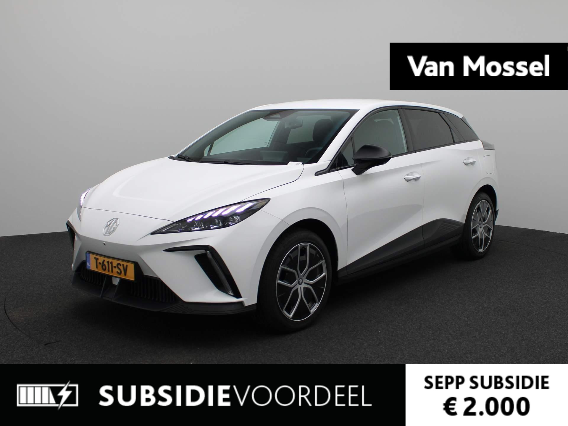 MG 4 Luxury 64 kWh | WLTP 435KM | Navigatie | ECC | ACC | PDC | 18"LMV | 360° Cam | Stuur + Stoel Verwarming | DAB | Warmtepomp | BTW AUTO |