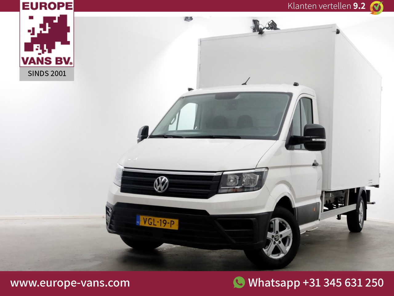 Volkswagen Crafter 35 2.0 TDI Bakwagen met achterdeuren en zijdeur 08-2020