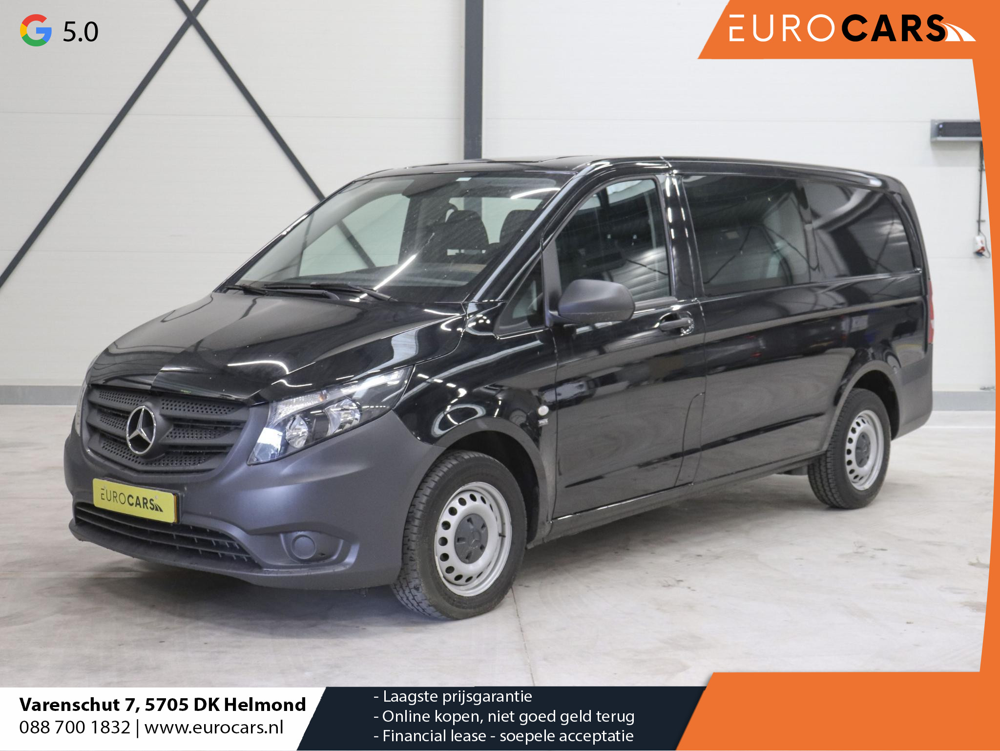 Mercedes-Benz Vito Lang Dubbele Cabine Comfort Navigatie Airco Trekhaak