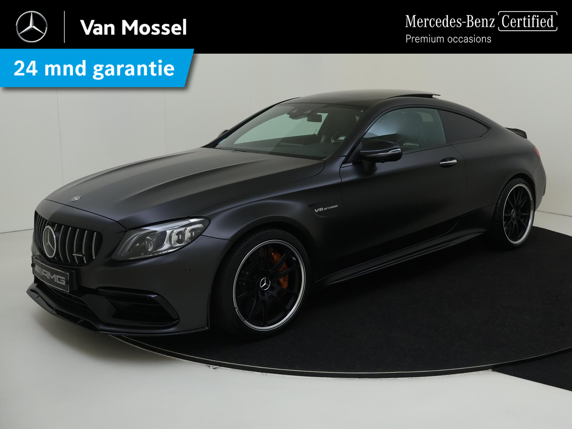 Mercedes-Benz C-Klasse Coupé AMG 63 S Premium Plus Pack / Panoramadak/ Keramisch/ Carbon/ Burmester/ Perf. Stoelen/ Carbon/ NL Auto/ 1e eigenaar!