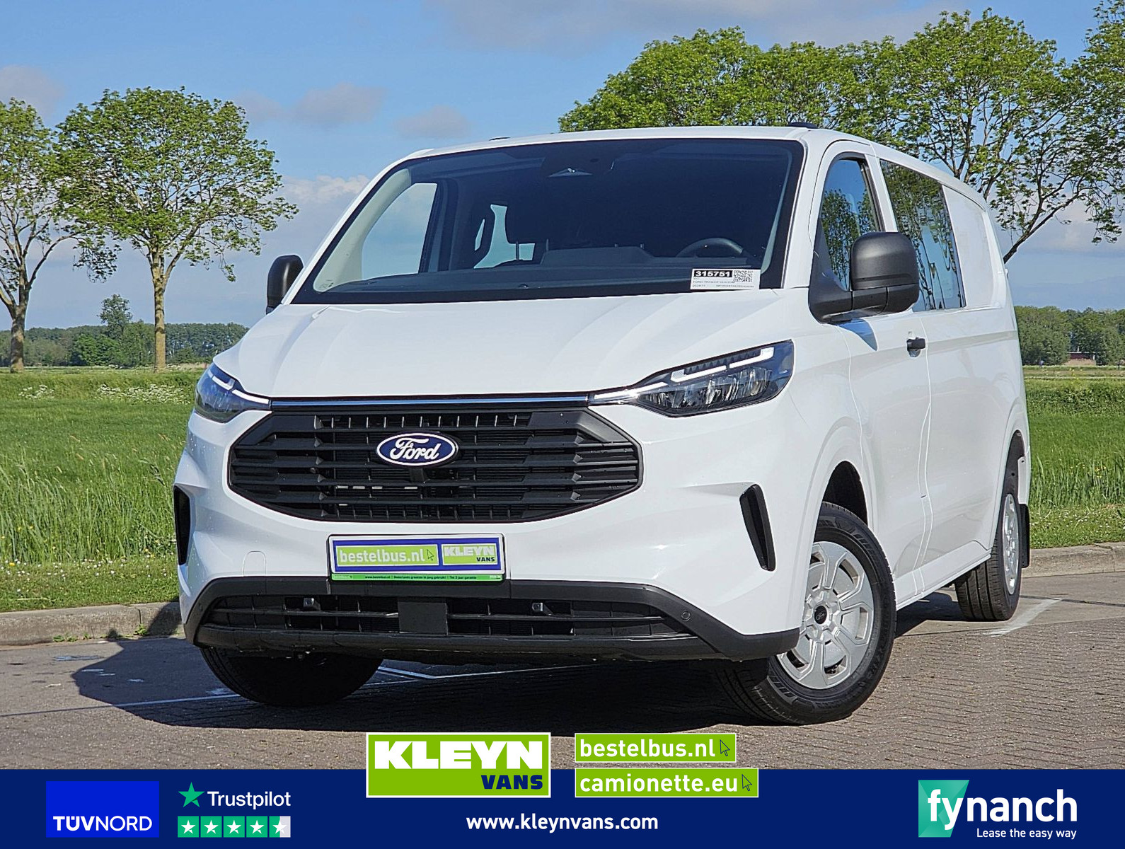 Ford Transit Custom L2 Dubbel Cabine AC!