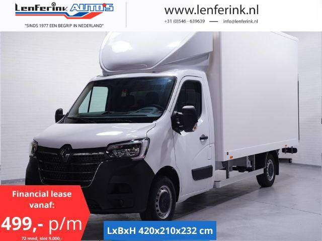 Renault Master 2.3 DCi 165 pk Bakwagen met Laadklep en Zijdeur R Airco, Cruise Control, LxBxH 420x210x232 cm, Nieuw