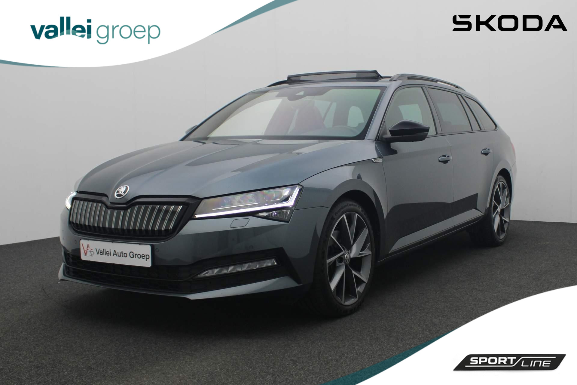 Škoda Superb Combi 1.4 TSI 218PK DSG iV Sportline Business | Pano | Trekhaak | CANTON | 360 camera | Stoelverwarming voor/achter | Adaptief onderstel