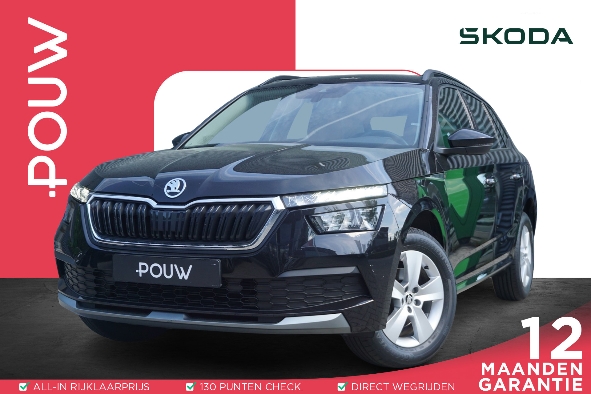 Škoda Kamiq 1.0 TSI 110pk Ambition | SmartLink | Navigatie | Volledig Digitaal Instrumentenpaneel