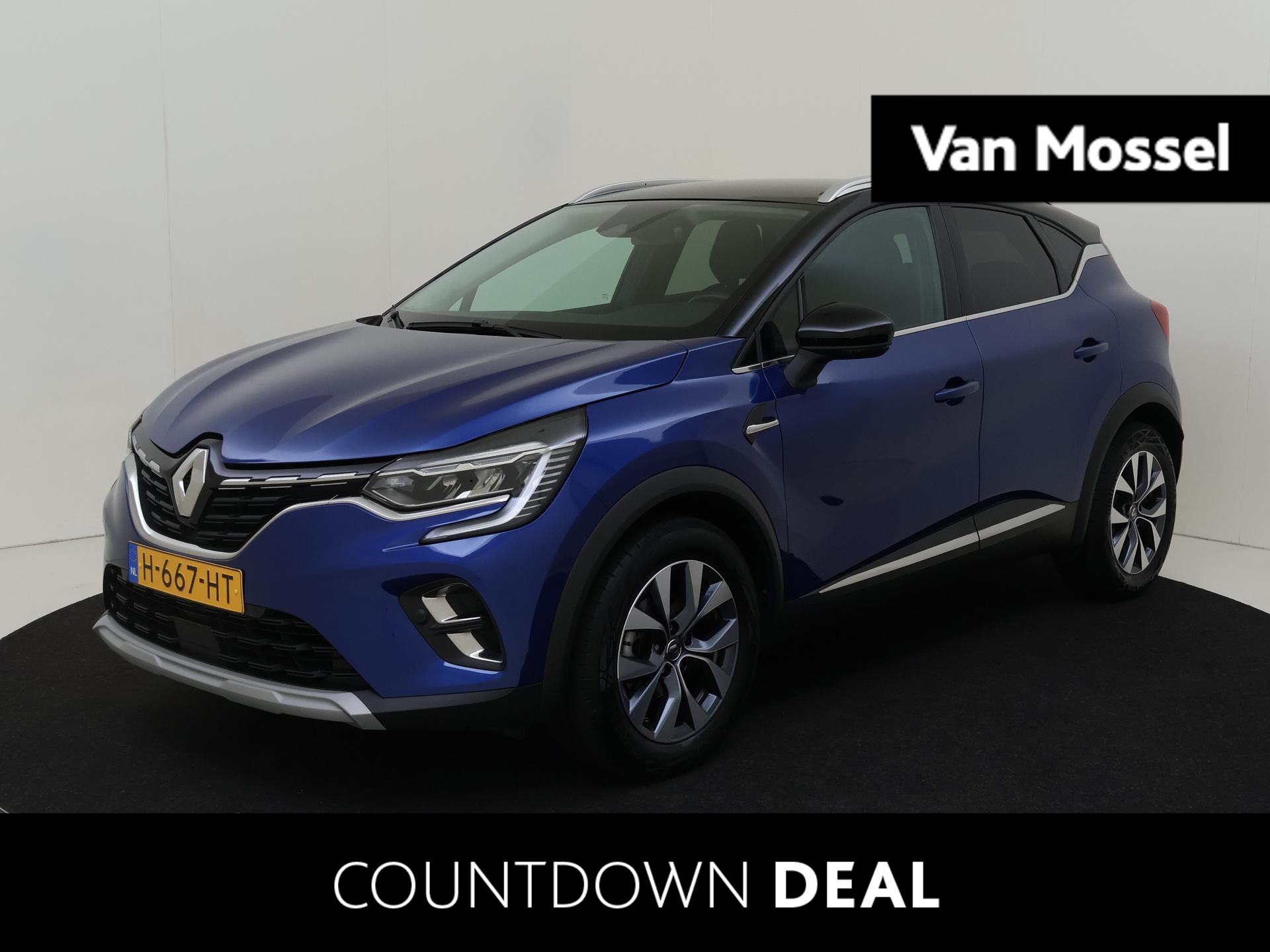 Renault Captur 1.3 - 130PK TCe Intens | Navigatie | Cruise Control | Climate Control | Apple Carplay/Android Auto | Parkeersensoren + Camera | Lederen bekleding | Stoelverwarming | Trekhaak | Licht & Regen Sensor | LED Lampen |