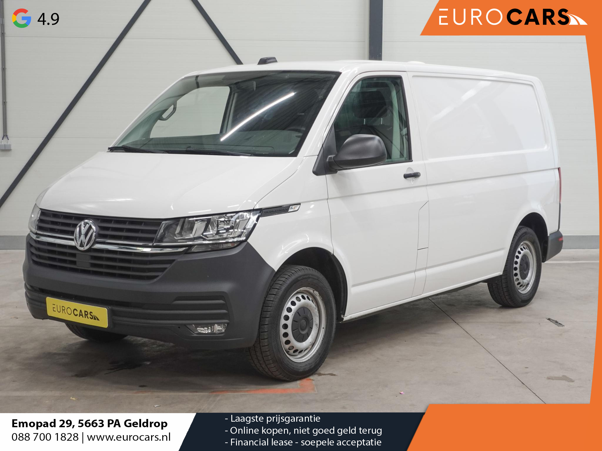 Volkswagen Transporter 6.1 L1H1 28 Highline Airco Cruise Carplay Parkeersensoren Trekhaak