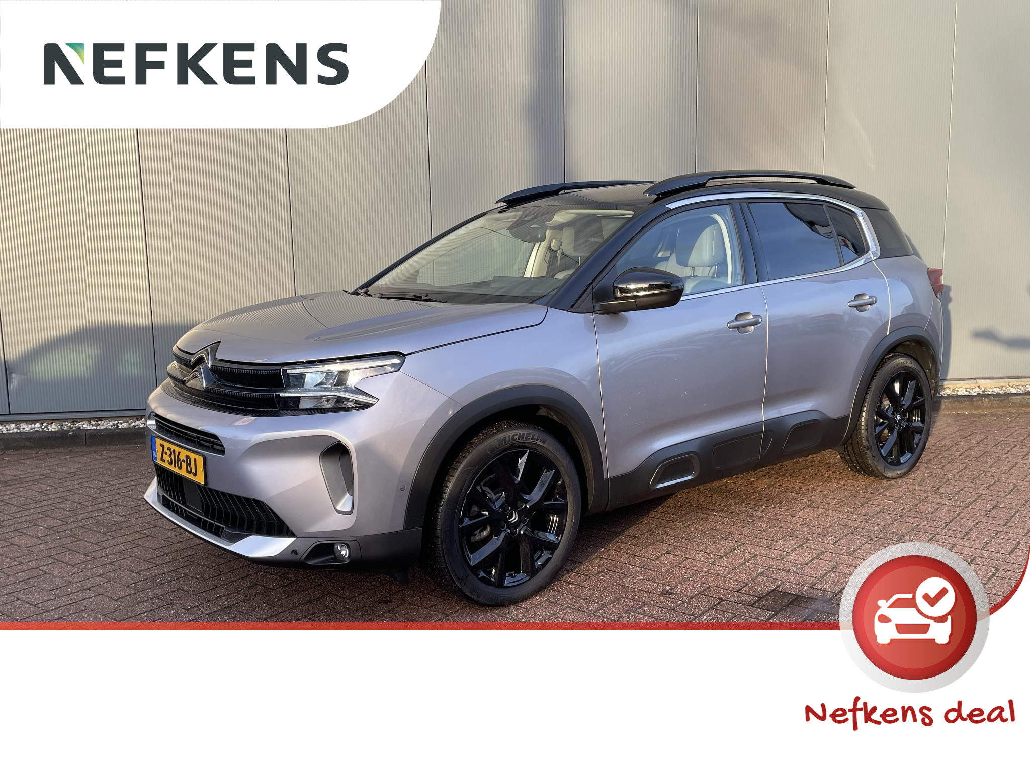 Citroën C5 Aircross 136pk Hybrid ë-Series (1ste eig./Camera/Climate/Adapt.Cruise/TwoTone/19"LMV/FULL LED)