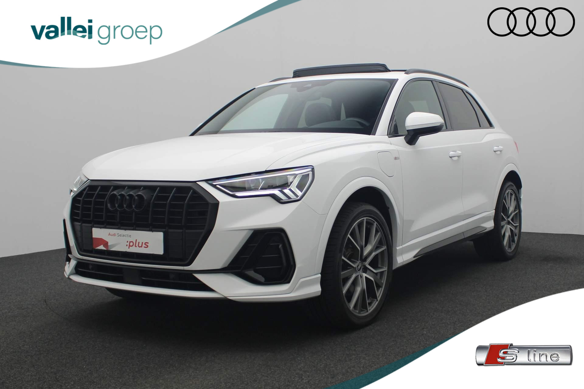 Audi Q3 45 TFSI e 245PK S-tronic S edition | Pano | 20 inch | Full LED | Zwart optiek | Parkeersensoren voor/achter | Apple Carplay / Android Auto