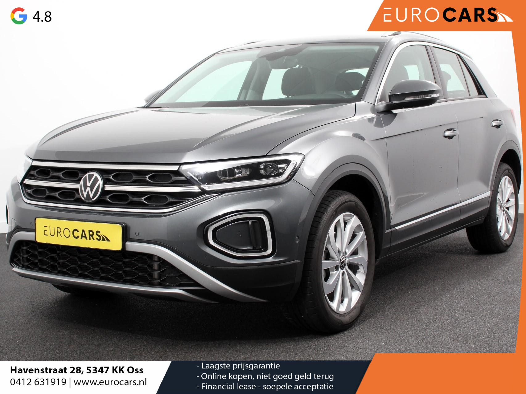 Volkswagen T-Roc 1.5 TSI Style Plus DSG | Navigatie | Apple Carplay/Android Auto | Electrisch bedienbare achterklep | Dab | Adaptive  Cruise Control | Digitale Cockpit