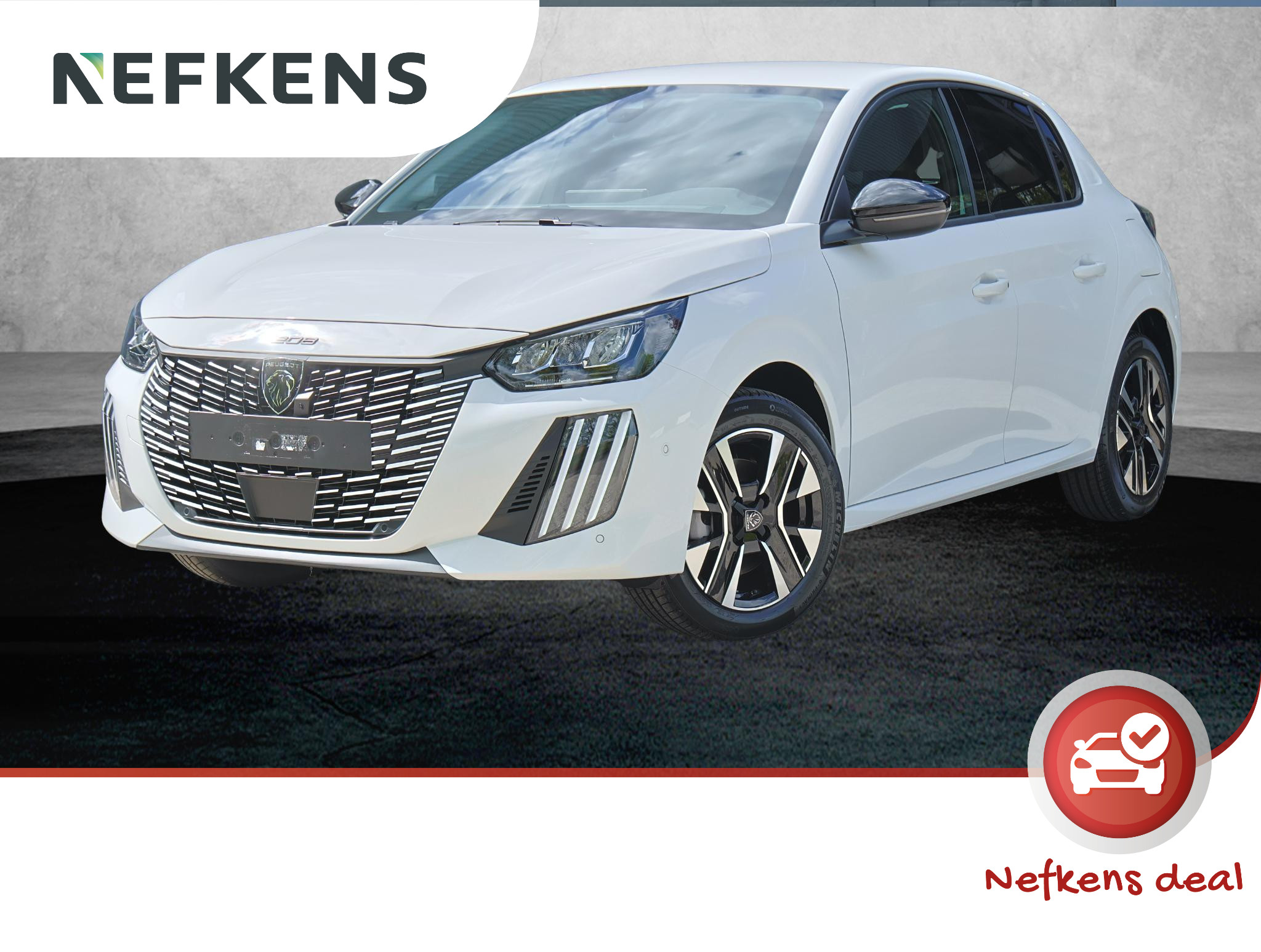 Peugeot 208 Hybrid 100 PK e-DCS6 Allure | Navigatie | Parkeersensoren | LED | Lederen Stuurwiel | Climate Control | Cruise Control | 16" LMV | Apple Carplay/Android Auto |
