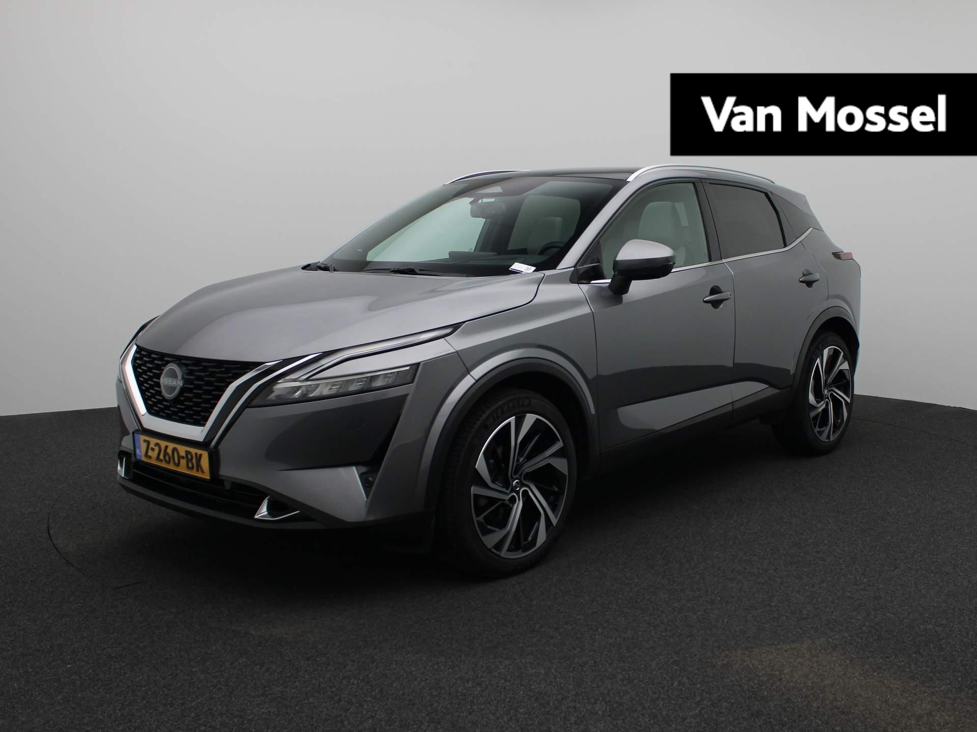 Nissan QASHQAI 1.3 MHEV Xtronic N-Connecta | BOSE | PANORAMADAK | HALF-LEDER | ELEKTRISCHE BESTUURDERSSTOEL | 360 CAMERA | STOEL/STUUR VERWARMING | AFNEEMBARE TREKHAAK | HEAD-UP DISPLAY | ELEKTRISCHE ACHTERKLEP | VIRTUAL COCKPIT | ADAPTIVE CRUISE CONTROL | STUURHULP | APPLE CARPLAY/ ANDOID AUTO |