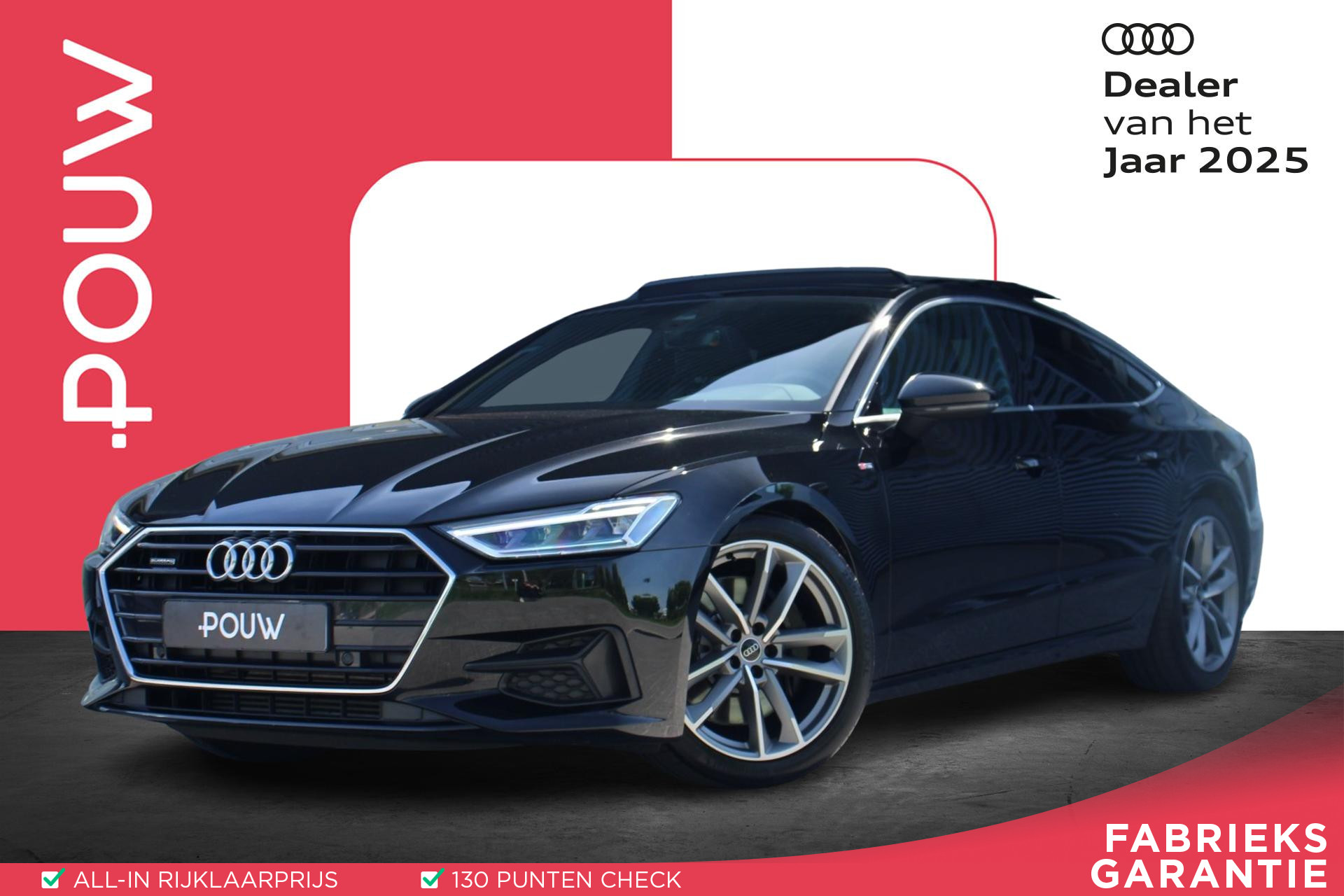Audi A7 Sportback 50 TFSIe quattro Pro Line S | Panoramadak | Stoelverwarming Voor | Achteruitrijcamera | Apple Carplay/ Android Auto