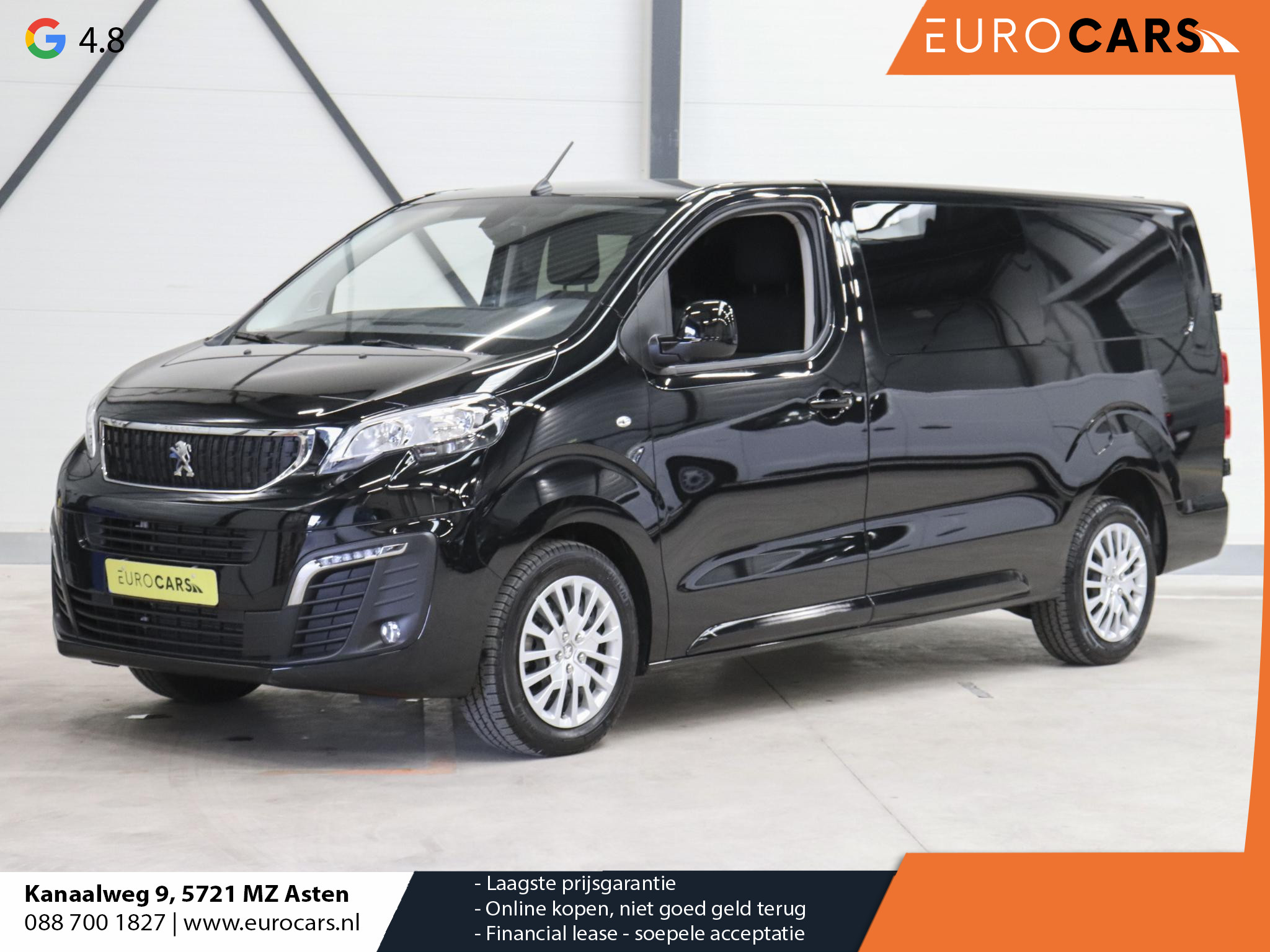 Peugeot Expert 2.0 BlueHDI Long Premium Dubbele Cabine Automaat Airco Bluetooth Trekhaak