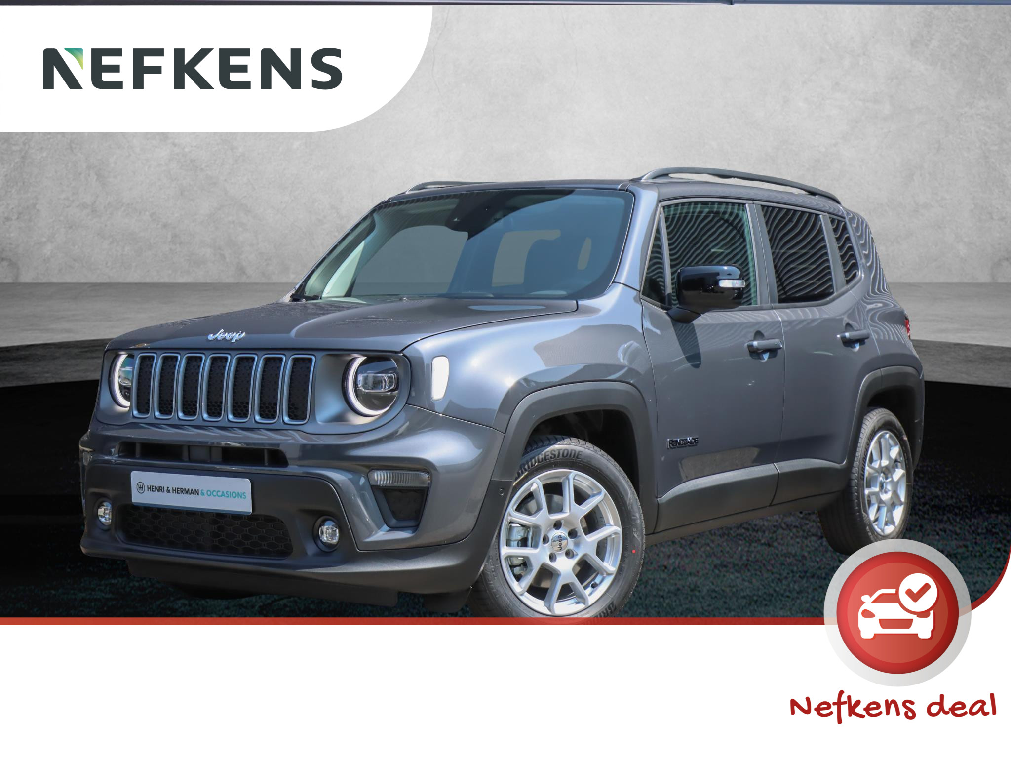 Jeep Renegade 130pk Turbo e-Hybrid Limited | Achteruitrijcamera | Navigatie | Climate | P.Glass | FULL LED | Blindspot