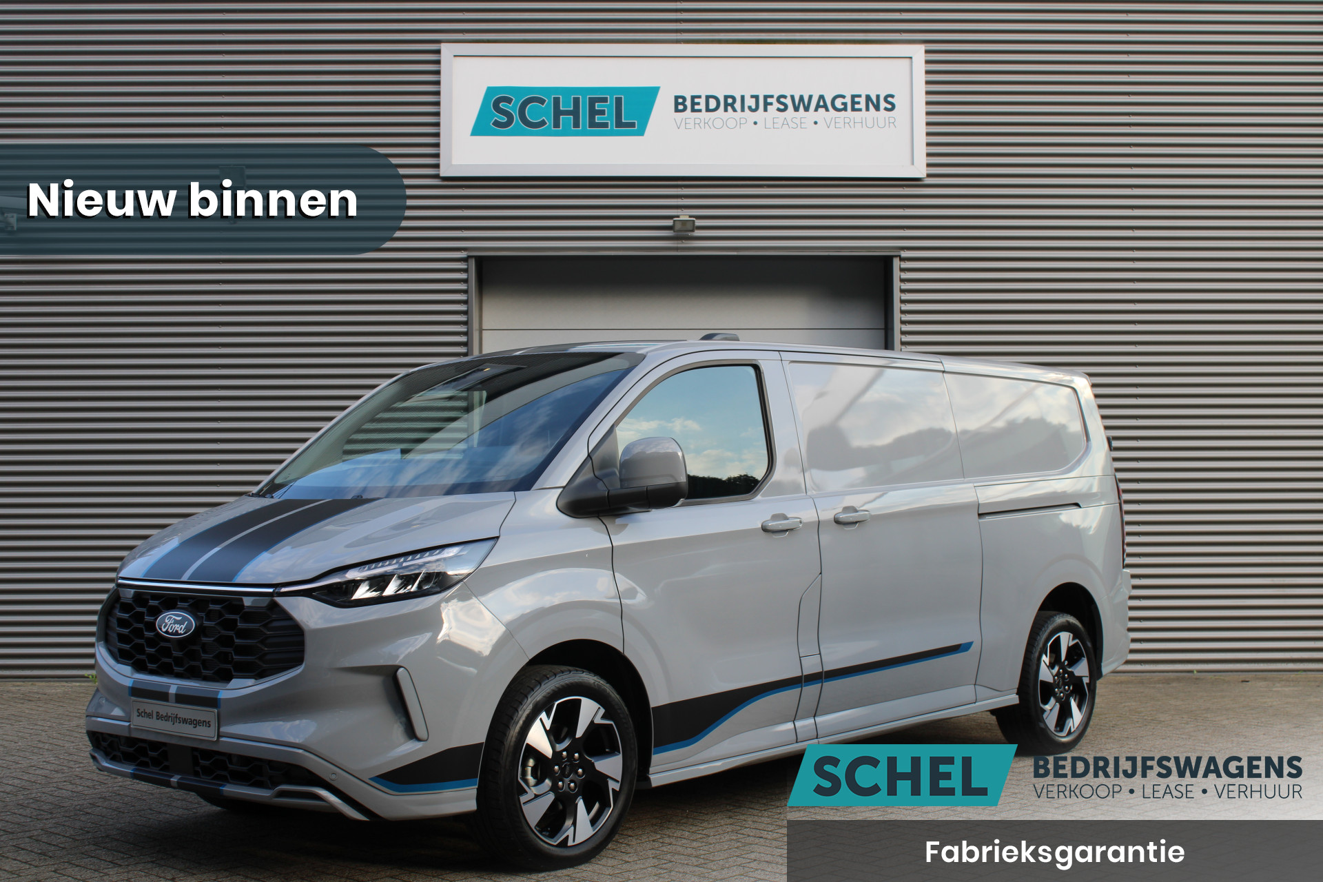 Ford Transit Custom 300 2.0 TDCI L2H1 Sport 170pk - 2x Schuifdeur - 19" LM velgen - ACC - Blind spot - Navi - Camera - Verwarmd stuur - Rijklaar