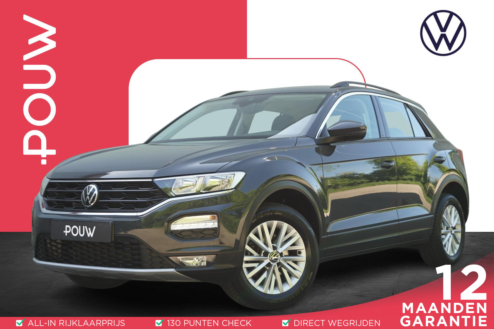 Volkswagen T-Roc 1.0 TSI 110pk Style | Adaptive Cruise | Parkeersensoren | Airco