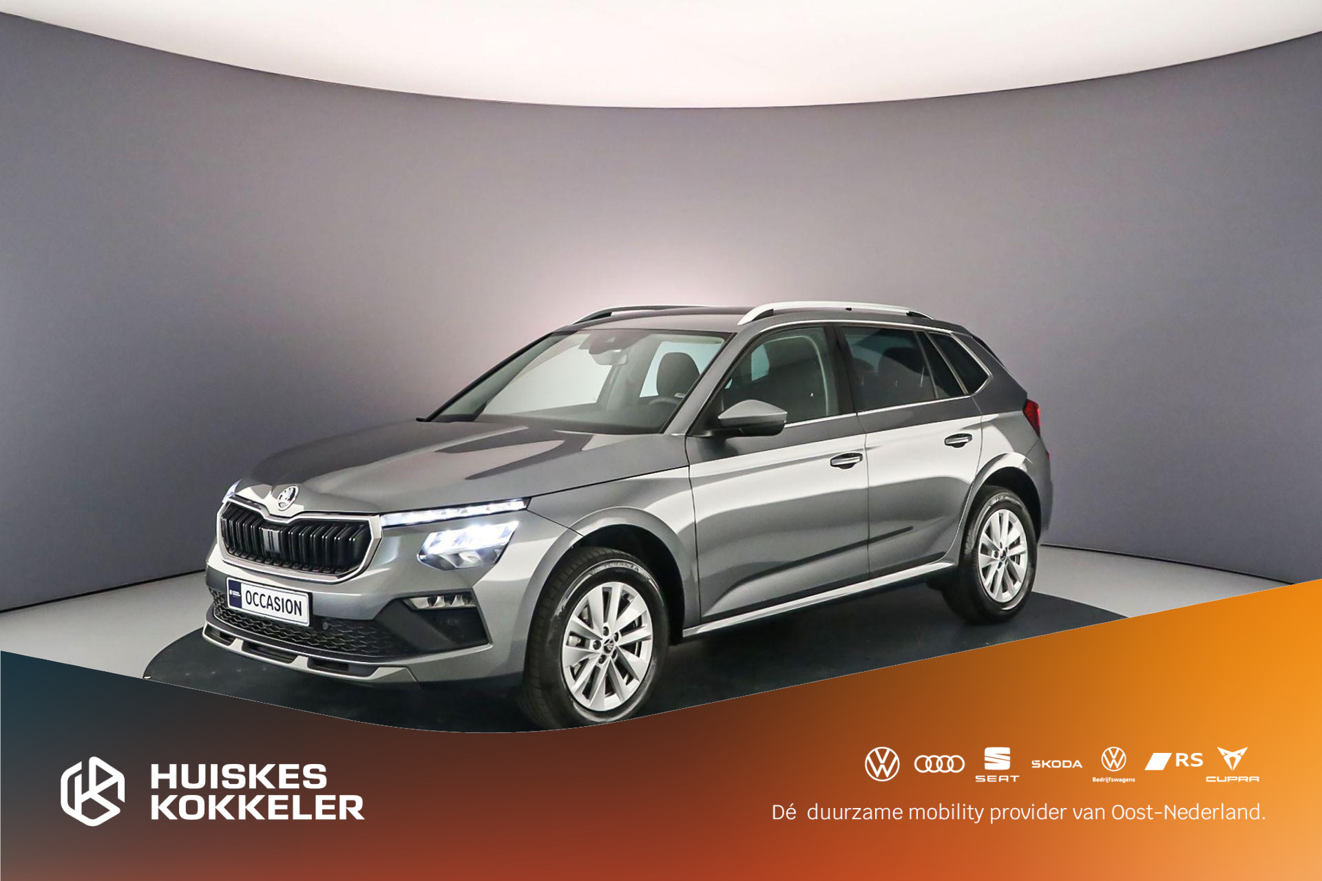 Škoda Kamiq Selection 1.0 TSI 115pk DSG Automaat Adaptive cruise control, Achteruitrijcamera, Stuurwiel verwarmd, Elektrische achterklep, LED verlichting, App connect, Airco, Stoelverwarming, Parkeersensoren