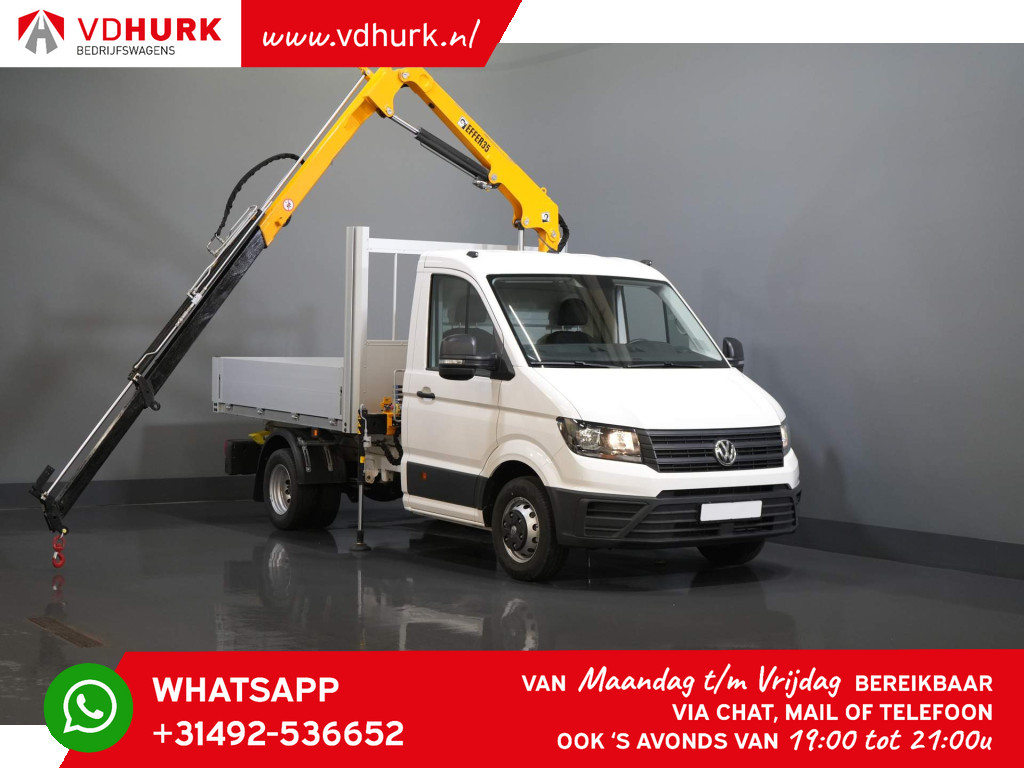 Volkswagen Crafter 50 165 pk Effer 352S Kraan/ Crane/ Kran/ Autokran/ Open laadbak/ PTO/ Dubbel Lucht