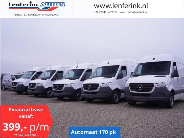 Mercedes-Benz Sprinter 317 CDI 170 pk Aut. L2H2 Navi va 399,- p/m Camera, Apple Carplay, PDC V+A, Laadruimte Pakket, 3-Zits