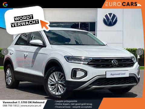 Volkswagen T-Roc 1.5 TSI 150pk DSG Life Navigatie Apple Carplay/Android Auto Adaptive Cruise Control Trekhaak Parkeersensoren Stoelverwarming Ledverlichting Getinte ramen Climate Control