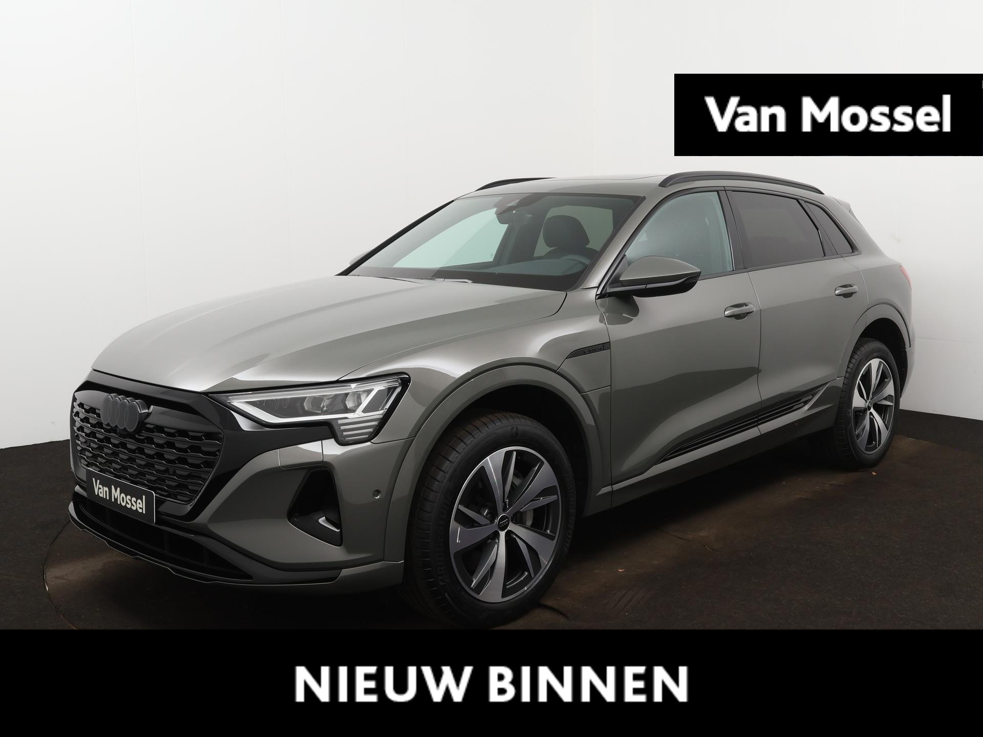 Audi Q8 e-tron 55 quattro Advanced Edition Plus 115 kWh 408 PK | Nieuw | Fabrieksgarantie | Achteruitrijcamera | Matrix koplampen | Stoelverwarming | Audi virtual cockpit plus | Lichtpakket ambient light plus | Optiekpakket zwart plus | Tweede laadaansluiting | Privacy glas |