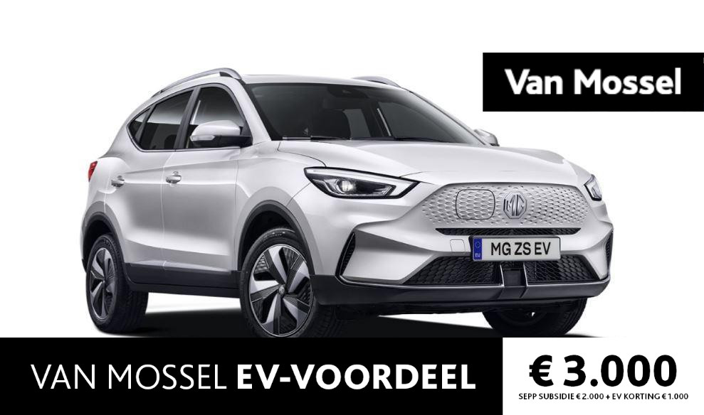 MG ZS-EV Long Range Luxury 70 kWh Dover White ACTIE voorraad registratiekorting / ( Subsidie particulier € 2.000,= ) diverse kleuren op voorraad !!!!