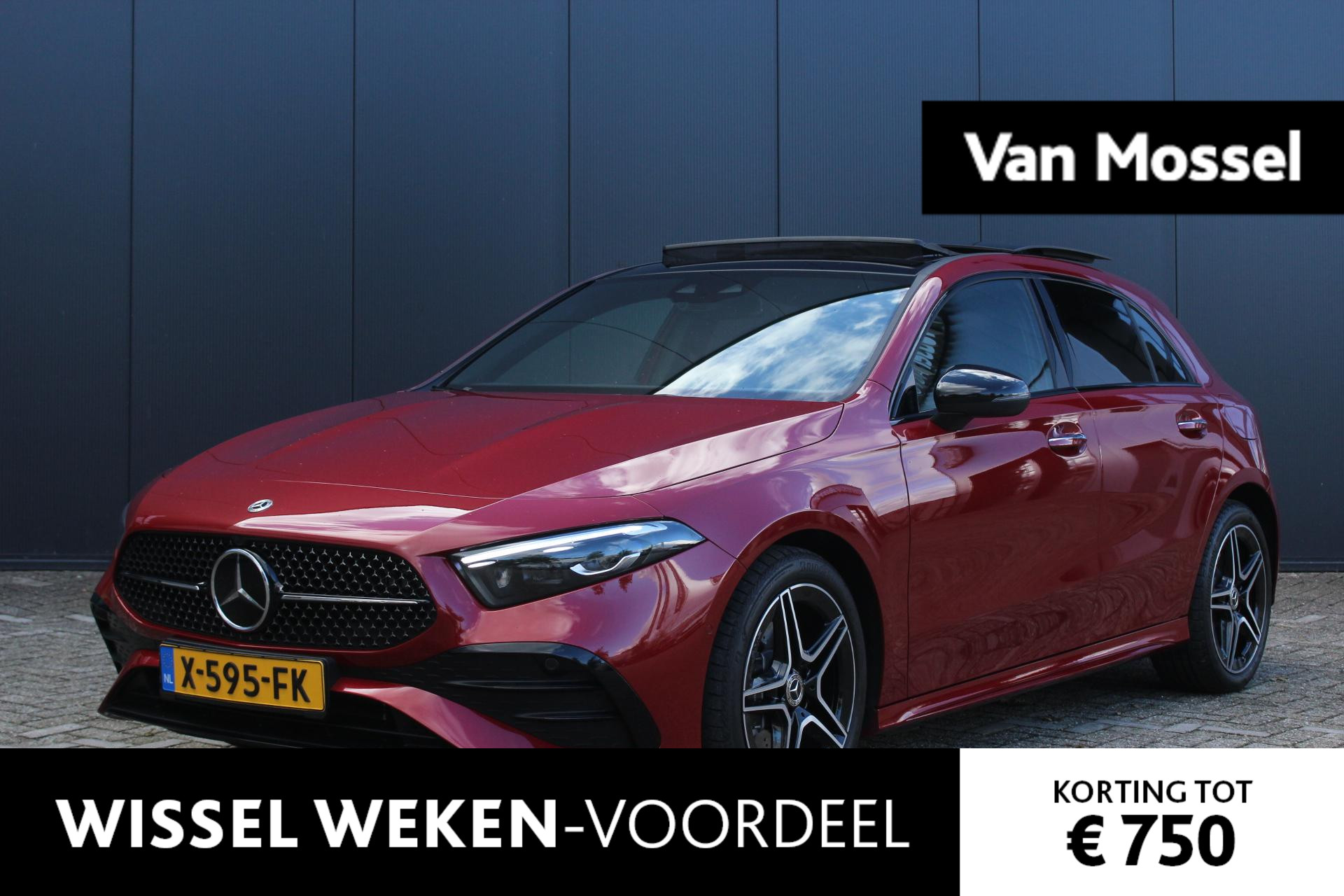 Mercedes-Benz A-Klasse 250 e AMG Line 210Pk | Navigatie | Apple & Android Carplay | Adaptieve Cruise Control | Schuif/Kanteldak | Parkeersensoren en Camera | Stoel en Stuur Verwarming |