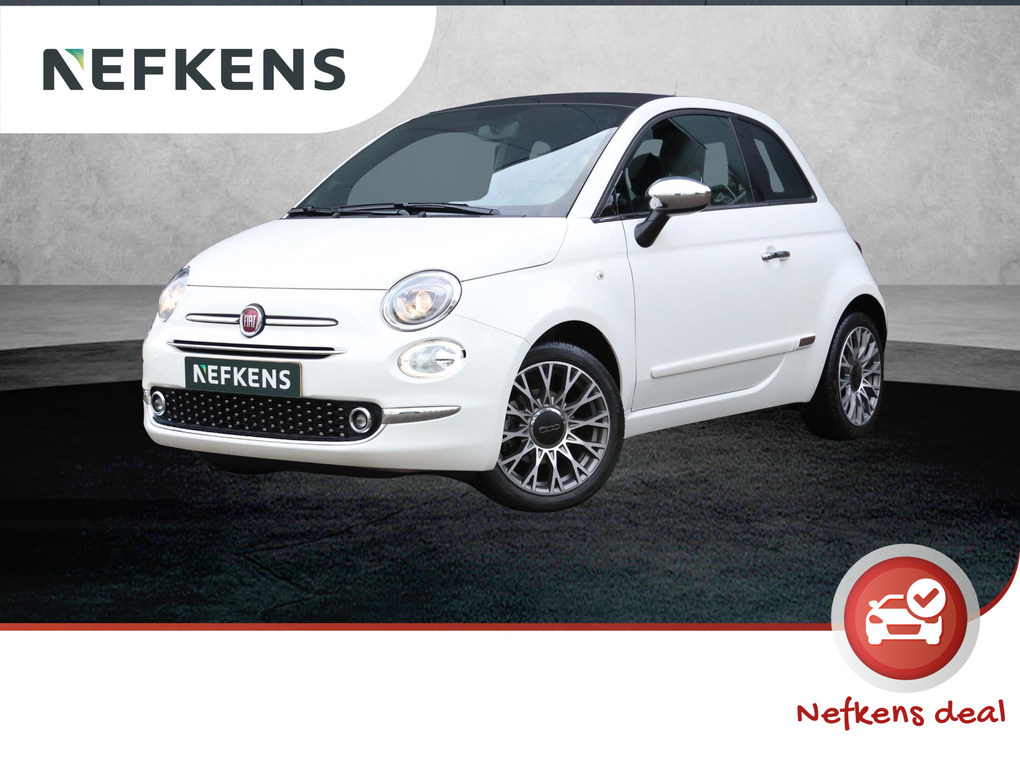 Fiat 500 1.2 69pk Star (1ste eig./Glazendak/7"scherm/Climate/NAV./Isofix/NL Auto!)