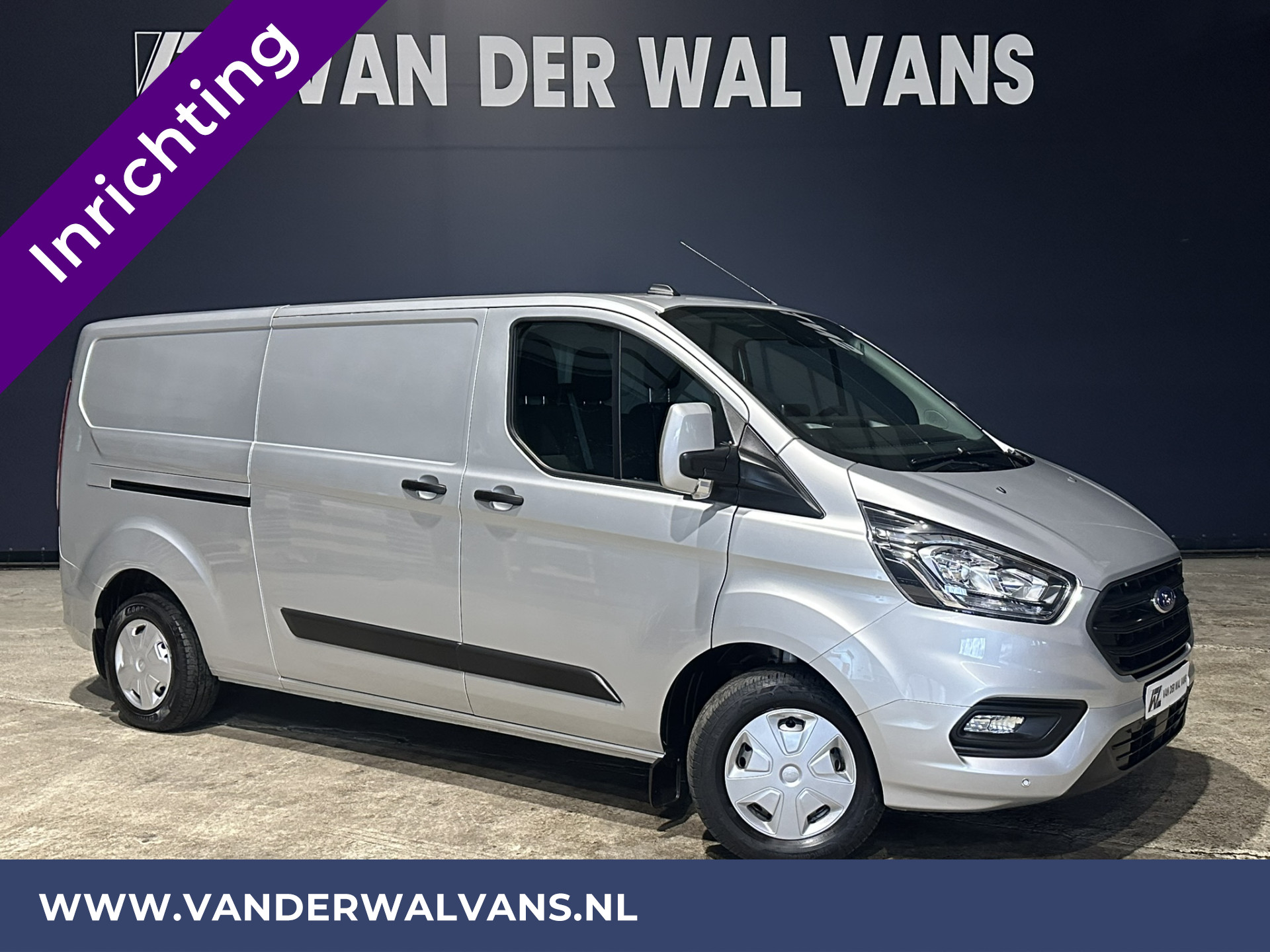 Ford Transit Custom 2.0 TDCI L2H1 inrichting Euro6 Airco | Camera | Navigatie | LED | Cruisecontrol Apple Carplay, Verwarmde voorruit, Stoelverwarming, Bijrijdersbank, Achterklep, 2800kg trekvermogen