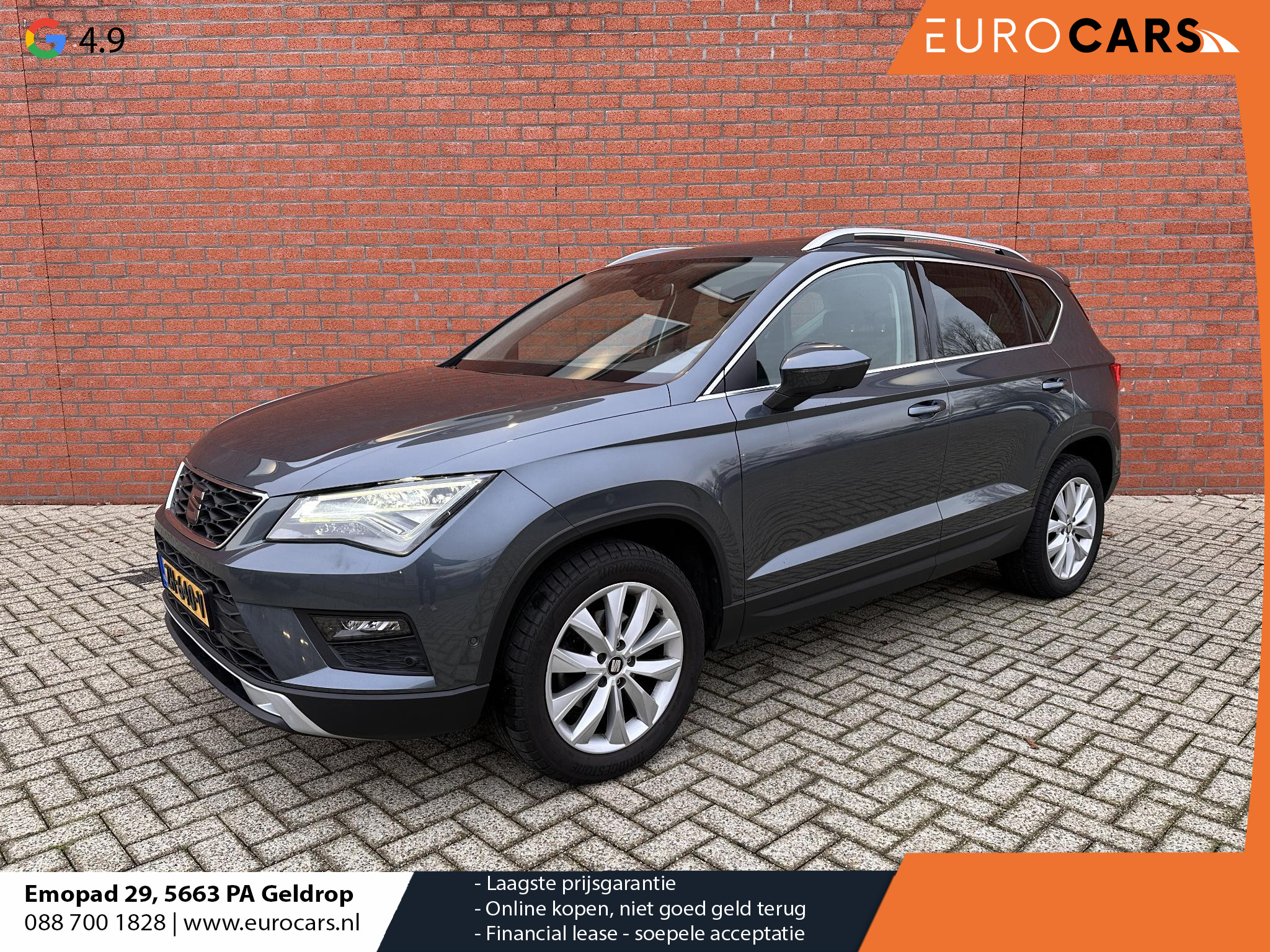 SEAT Ateca 1.0 EcoTSI Style Business Intense Panoramadak Full LED Navigatie PDC VA + Camera Trekhaak Alcantara 17" Velgen DAB+ Adaptive Cruise Control