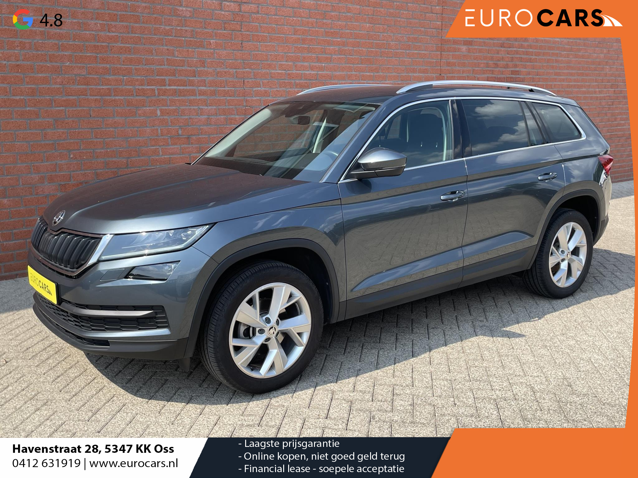 Škoda Kodiaq 1.5 TSI 150pk DSG Style 7p. | Navigatie | Apple Carplay/Android Auto | Adaptive Cruise Control | Parkeersensoren | Camera | Elektrische achterklep | Stoelverwarming | Keyless Entry/Start | Ledverlichting | Getinte ramen | Climate Control