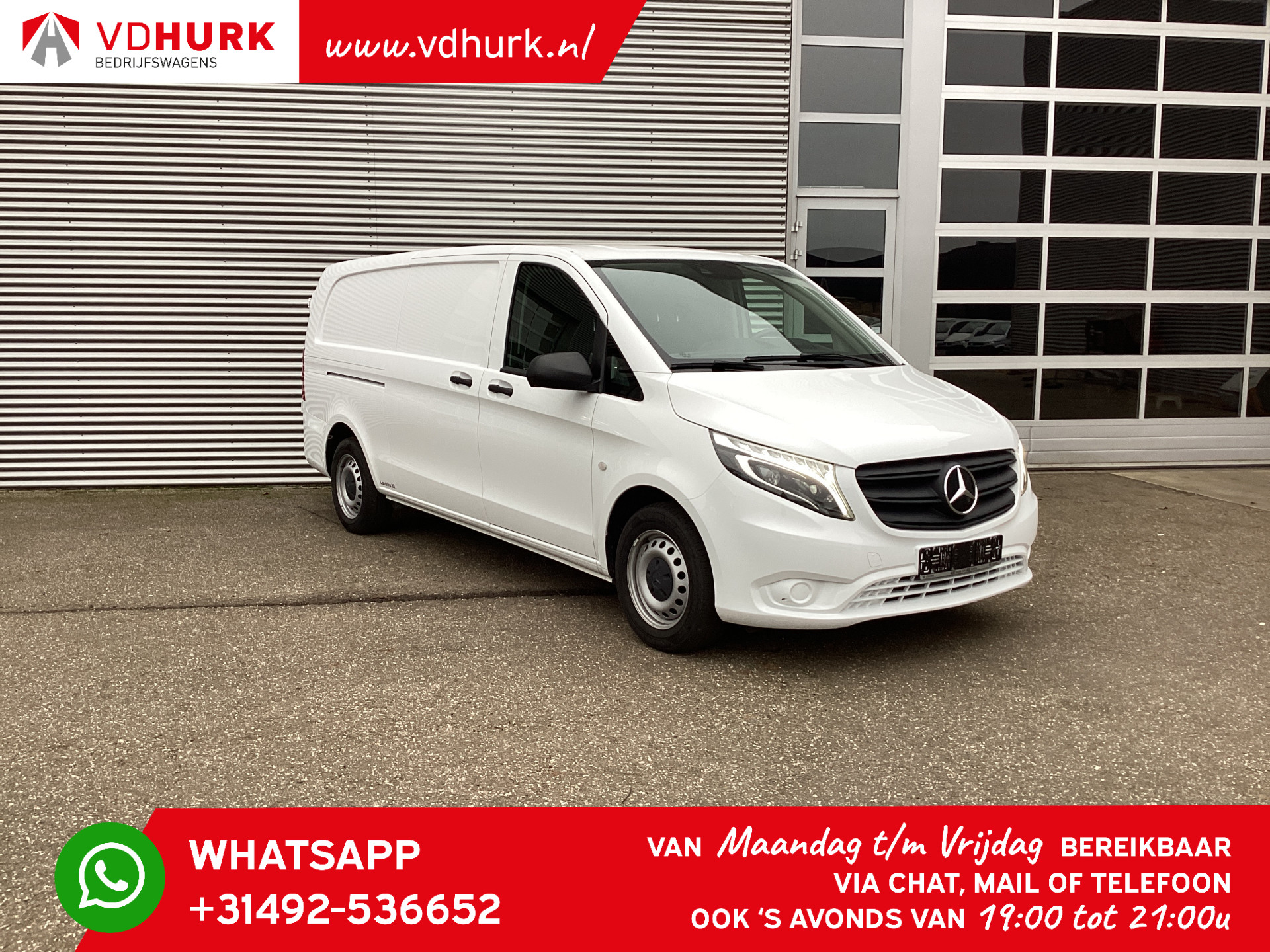 Mercedes-Benz Vito 116 CDI Aut. L3 XL LED/ 2x Schuifdeur/ Standkachel/ Stoelverw/ Carplay/ Camera/ Cruise/ Trekhaak