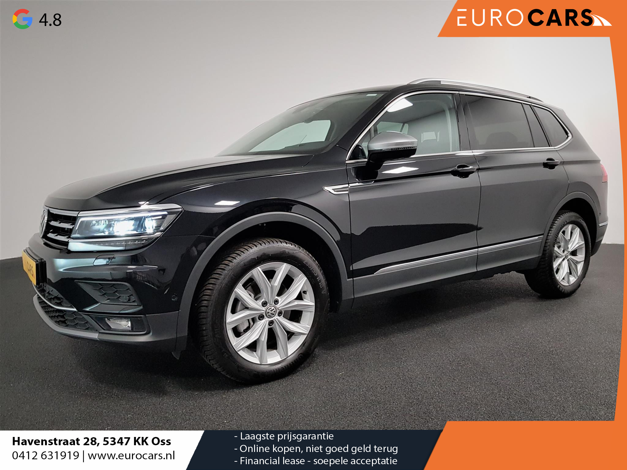 Volkswagen Tiguan Allspace 1.5 TSI 150pk DSG Highline 7p. | Navigatie | Climate Control | Camera 360 | Parkeer Sensoren | Adaptive Cruise Control | Electrisch bedienbare achterklep | Stoelverwarming