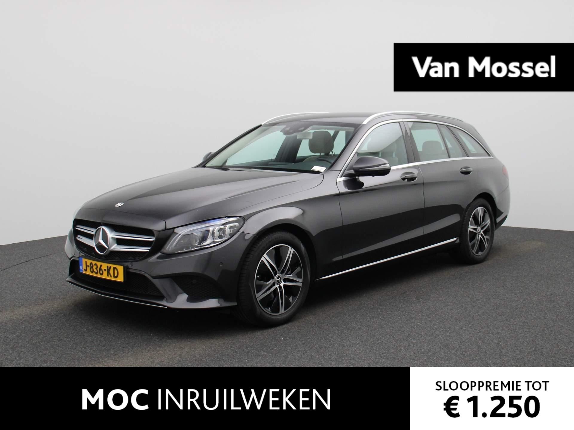 Mercedes-Benz C-Klasse Estate 200 Business Solution AMG | Leder | Parkeersensoren | Achteruitrijcamera | Stoelverwarming |